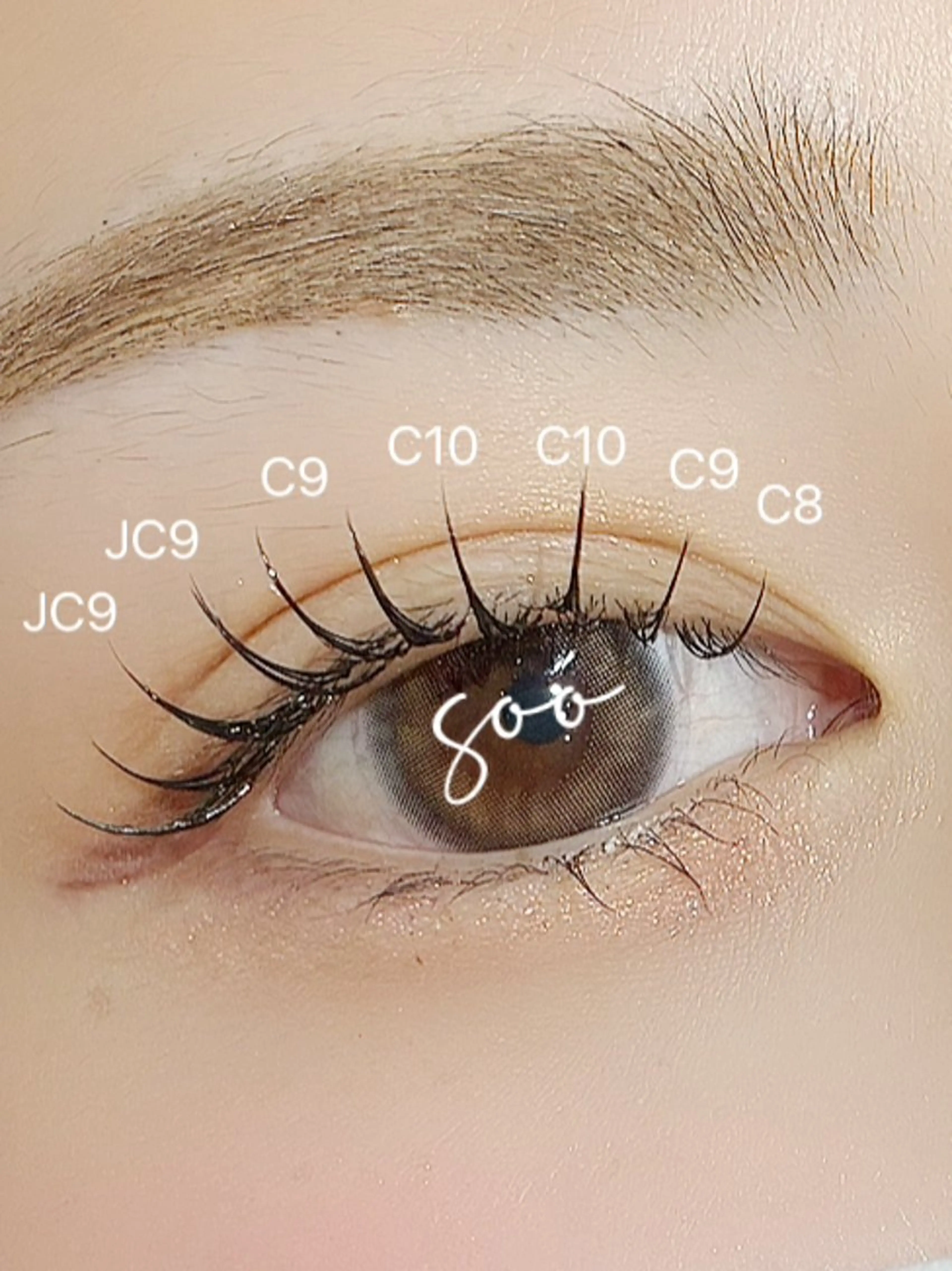 マツエク・マツパ soo lash room Kanaeのマツエク・マツパデザイン