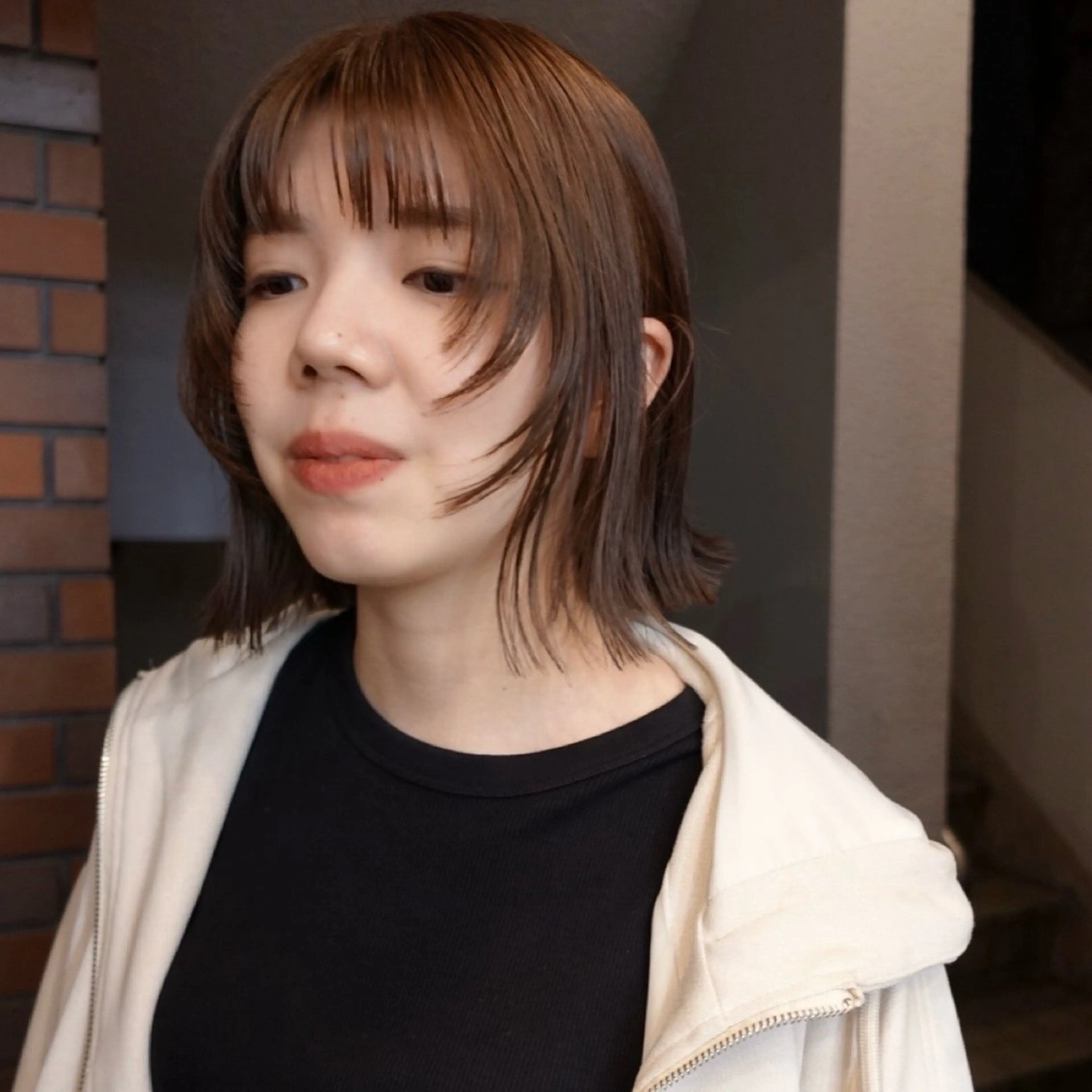 ミディアム カラー ヘアアレンジ ボブ レイヤーカット カット ヘアカラー 🌐サトウ リョウ🌐のヘアスタイル