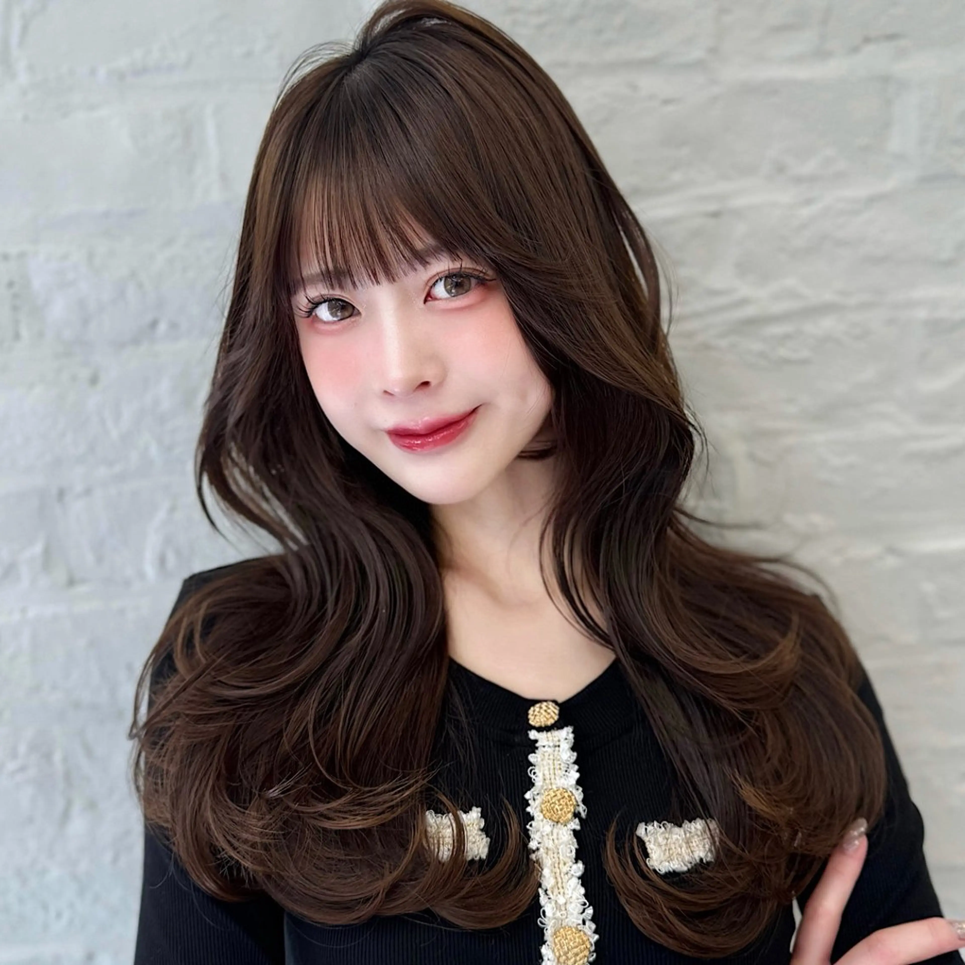 セミロング 映える顔まわり/前髪 特化 💗 ユキマのヘアスタイル