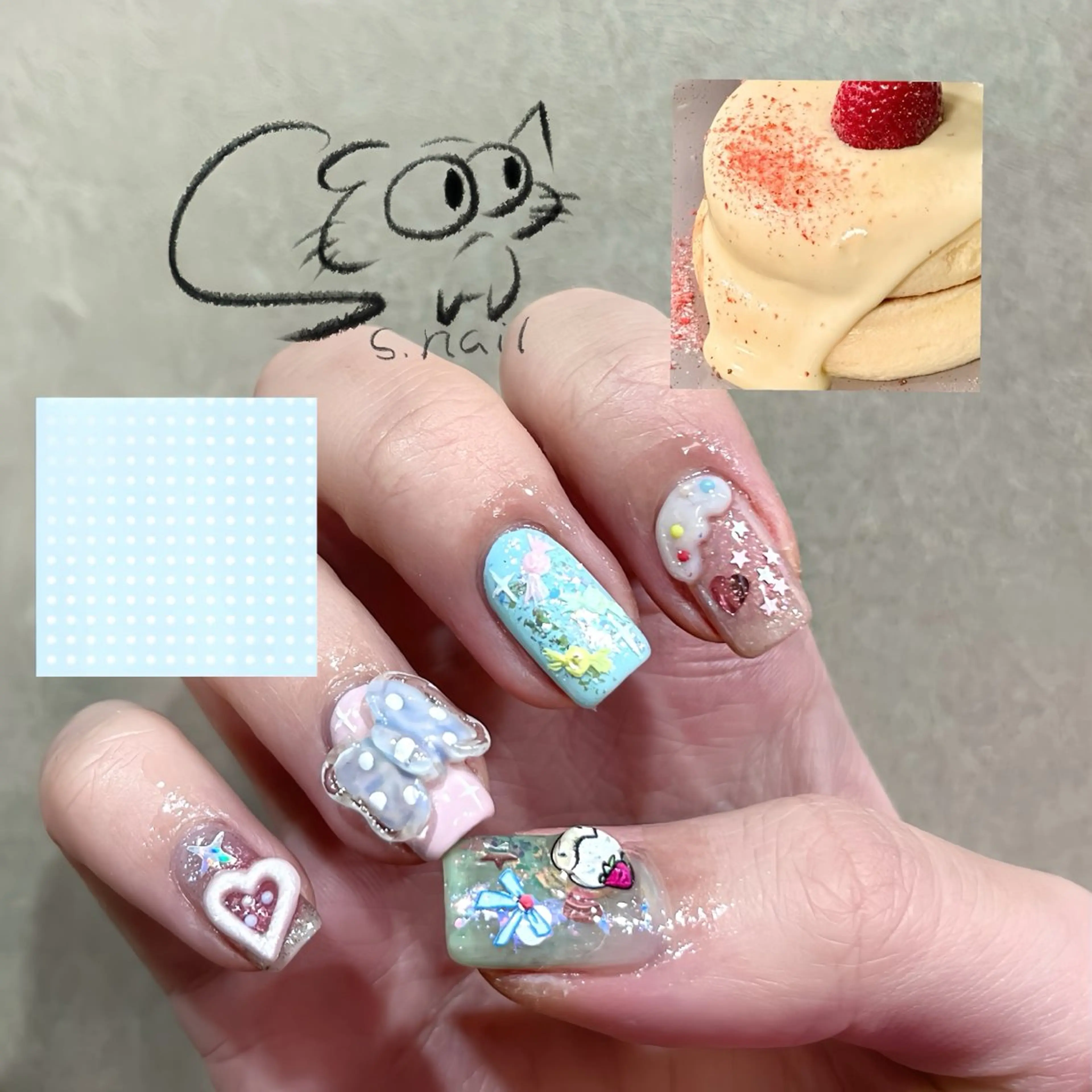 ネイル アートネイル チークネイル フレンチネイル グラデーション マグネットネイル S.nail _のネイルデザイン