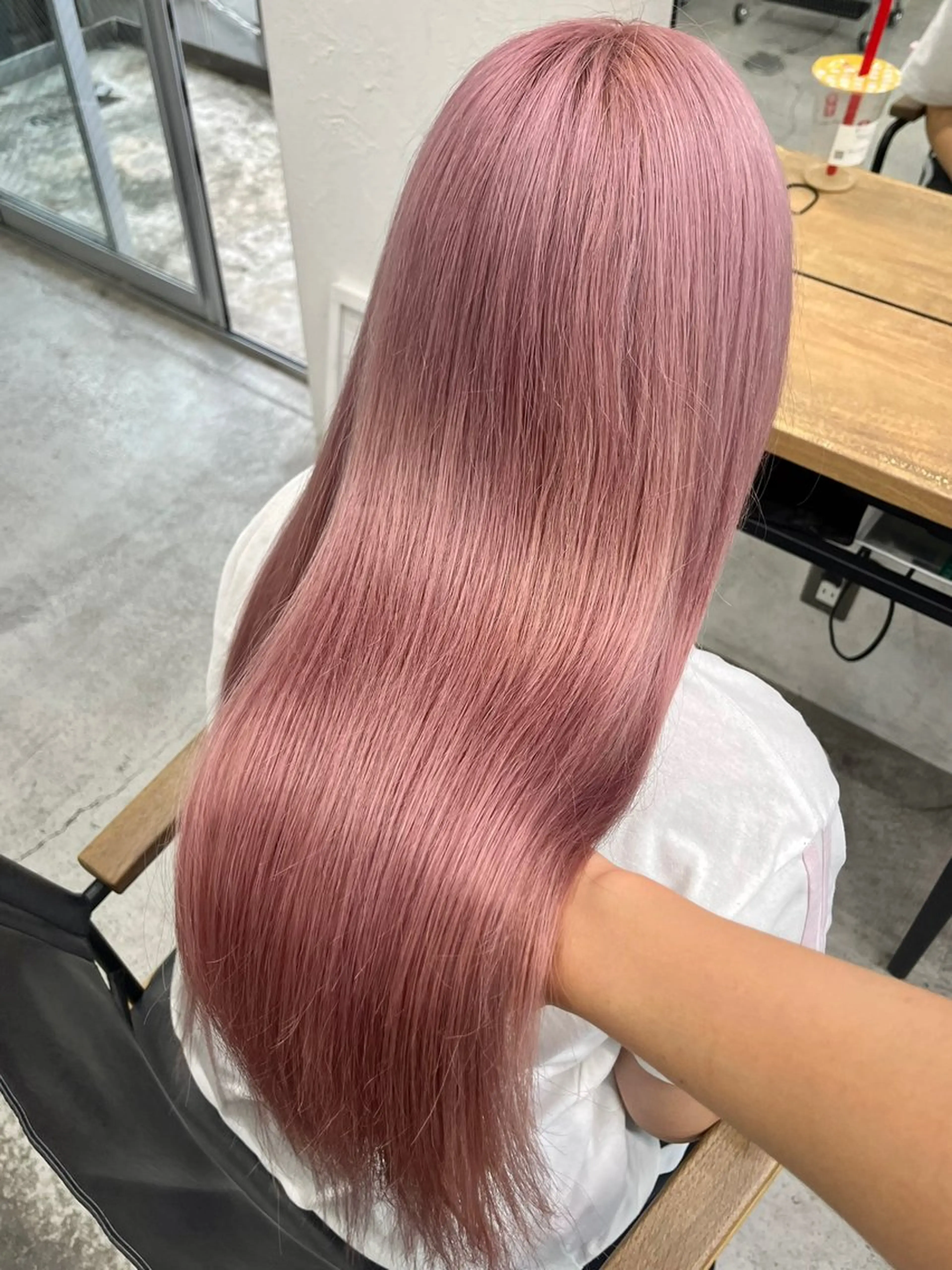 ロング カラー ヘアアレンジ ブリーチ ヘアカラー 🫧透明感カラー/ ナルハ🫧のヘアスタイル