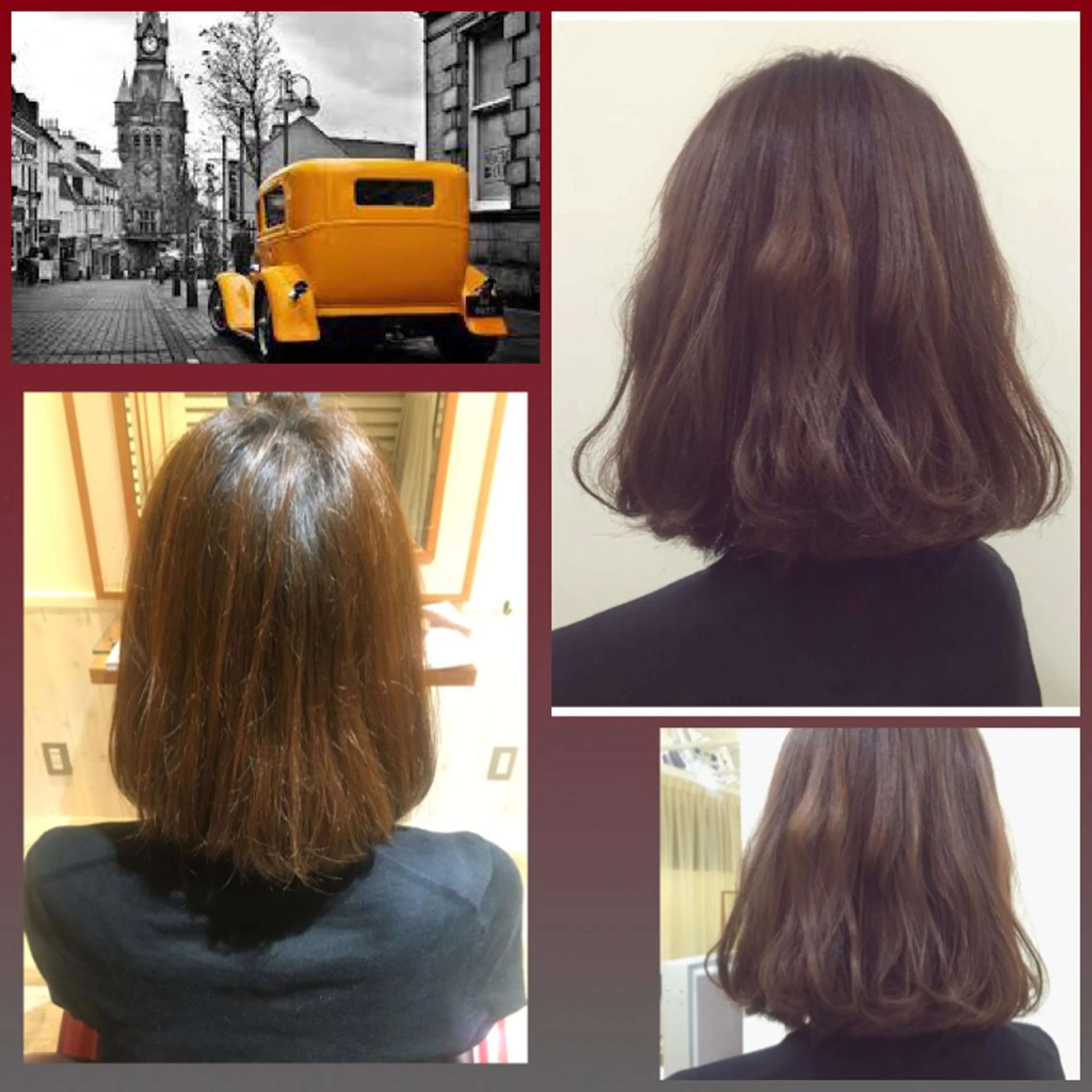 ミディアム セミロング カラー アッシュ ボルドーカラー ブラウンカラー 透明感カラー ナチュラルブラウン 代表🎀 ふわモテ愛 され髪🩷yumiのヘアスタイル