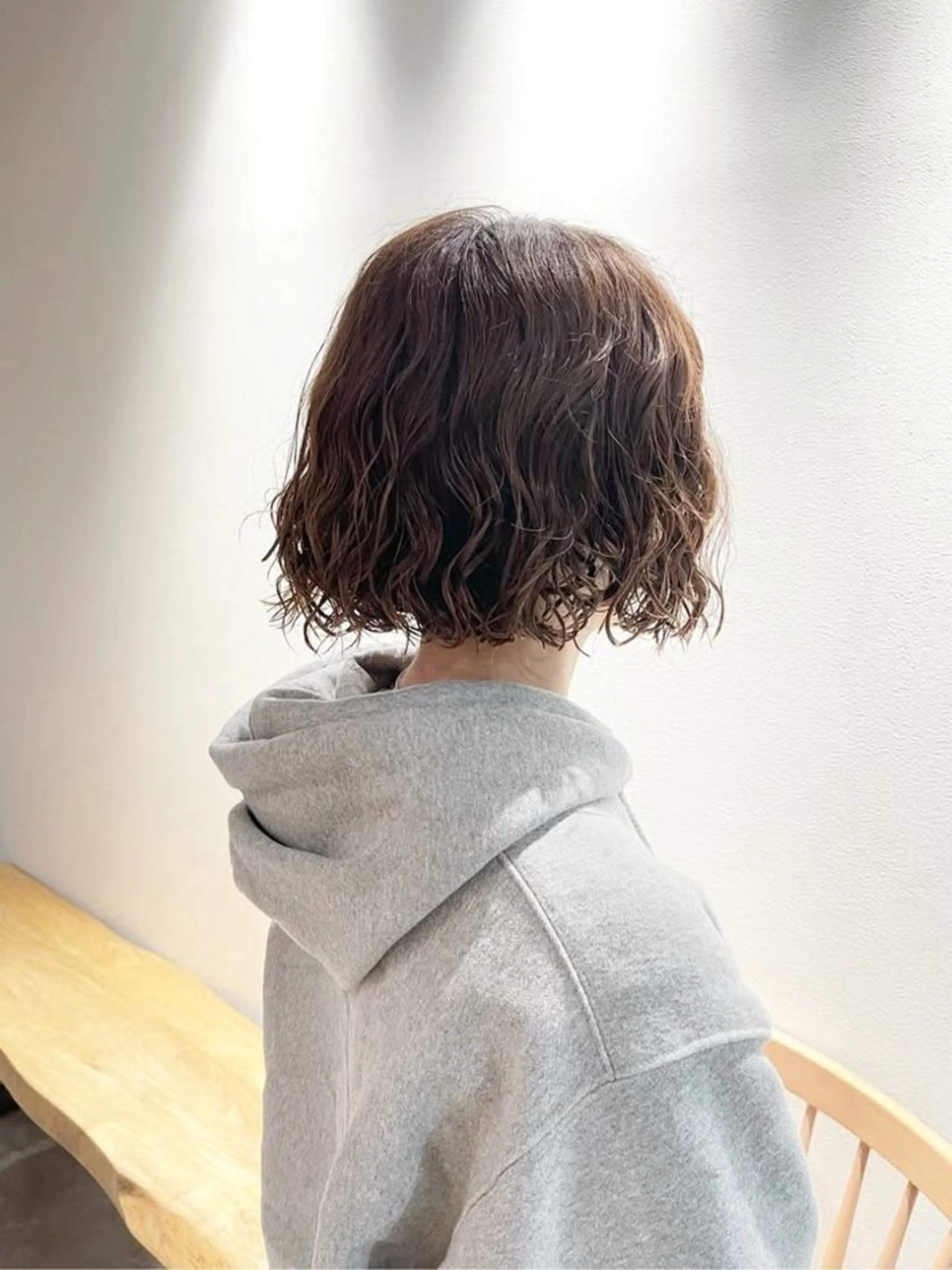 ミディアム パーマ パーマ 田中 美月 / ハイトーンカラーのヘアスタイル