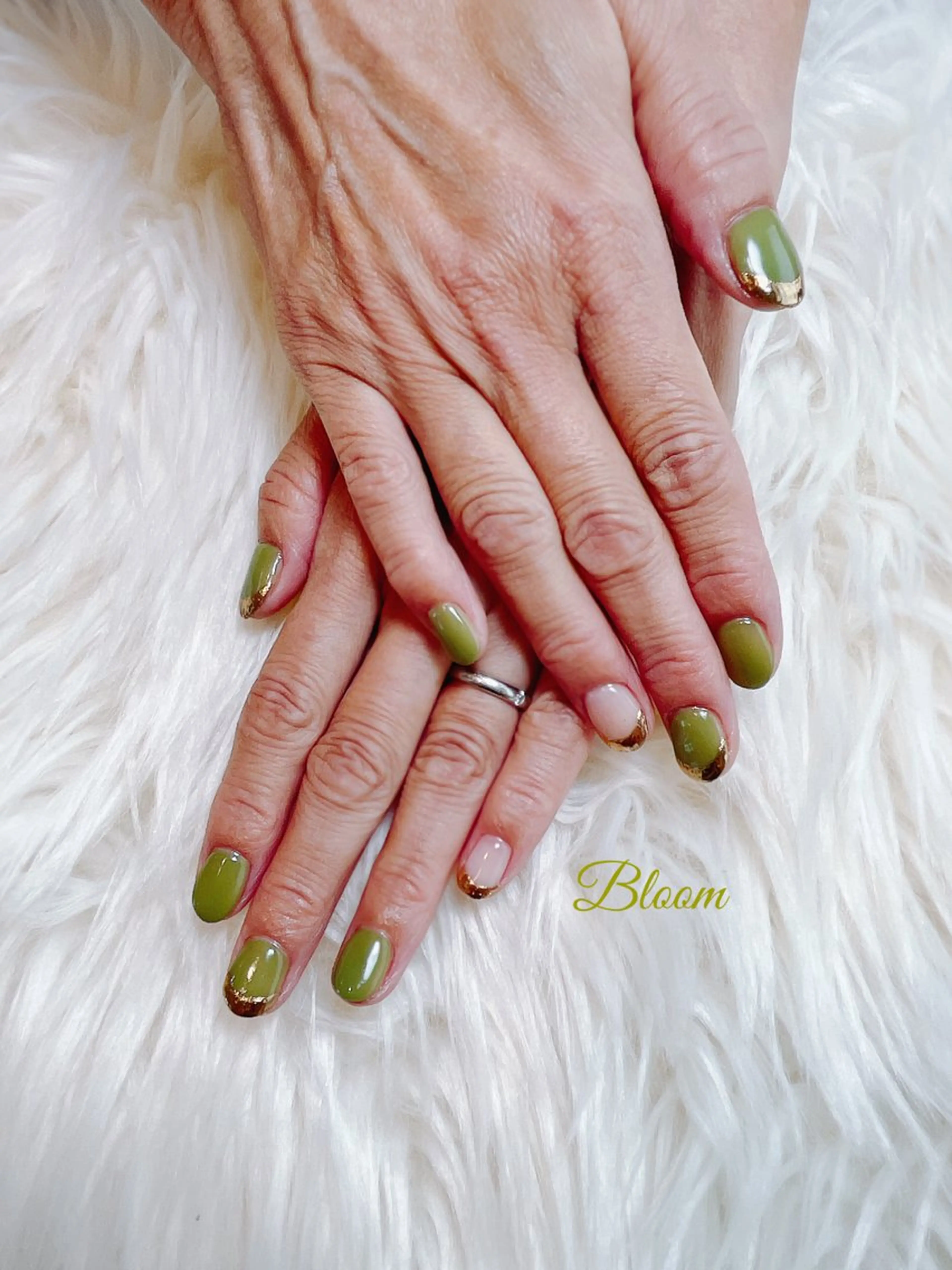 ネイル フレンチネイル ジェルネイル キラキラネイル ミラーネイル オフィスネイル Bloom Nail Salonのネイルデザイン