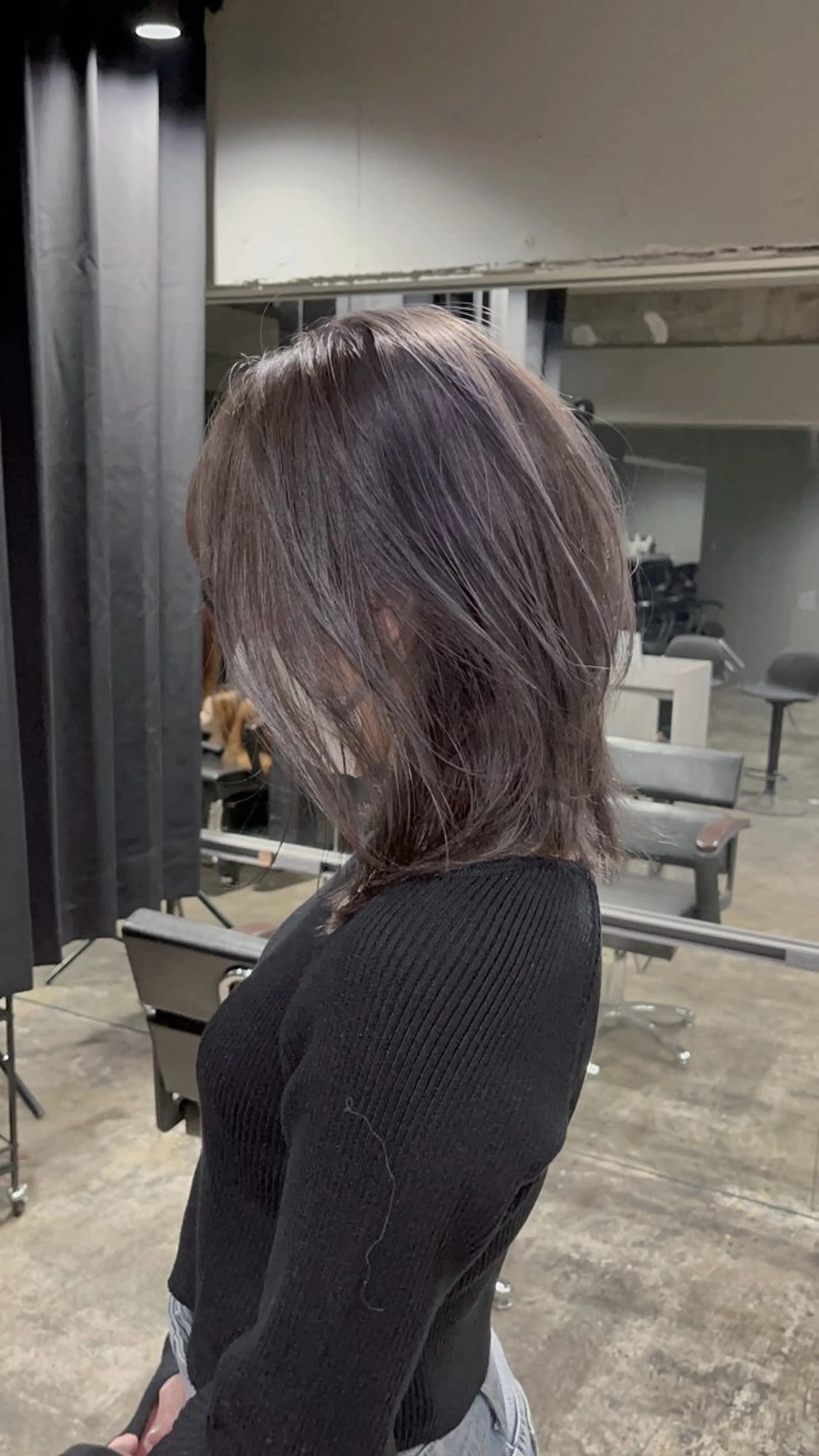 セミロング 渋谷ケアブリーチ ❤️‍🔥徳田空悟のヘアスタイル