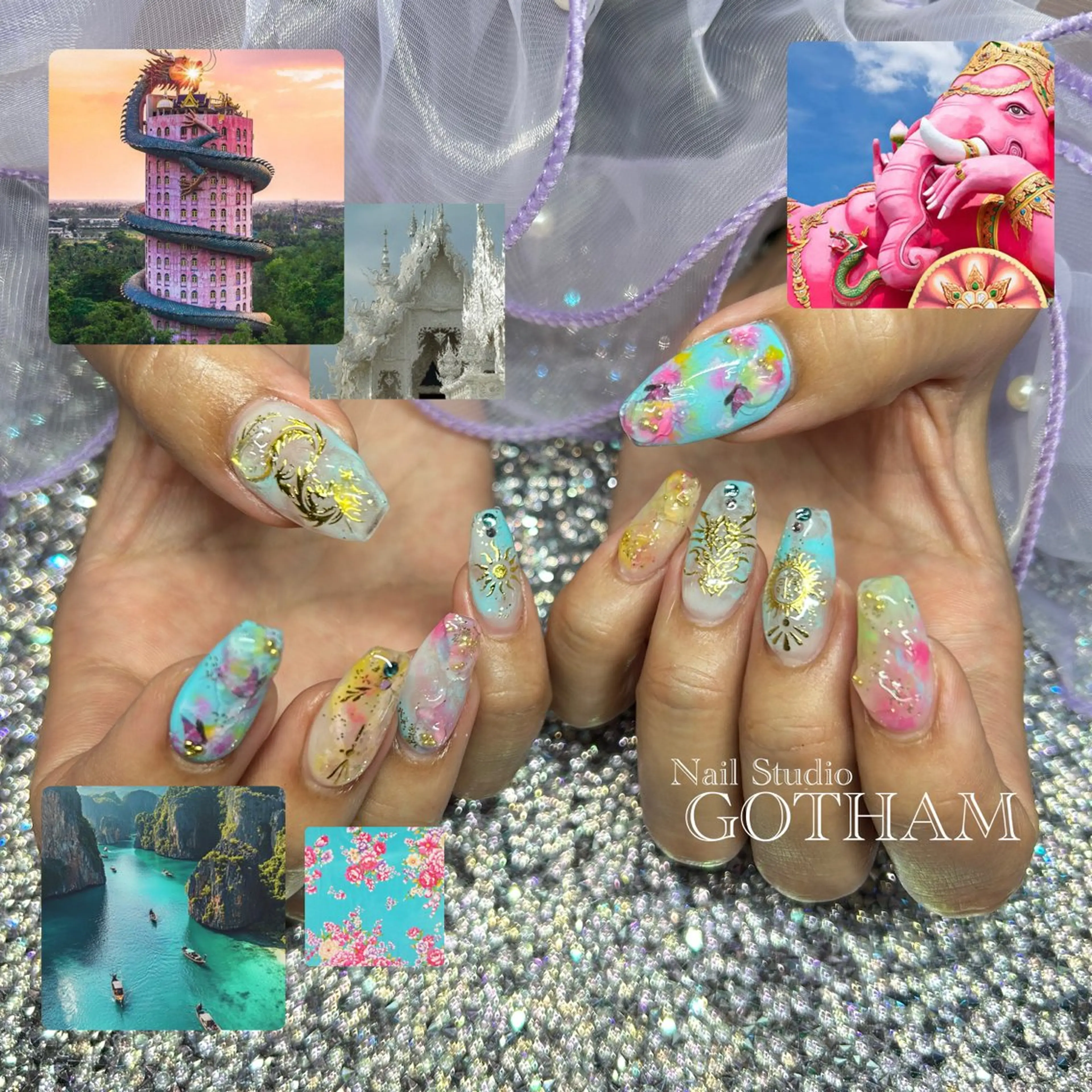 ネイル ハンドネイル Nail Studio GOTHAM所属・高円寺駅からすぐ🌈 ネイルGOTHAMのネイルデザイン