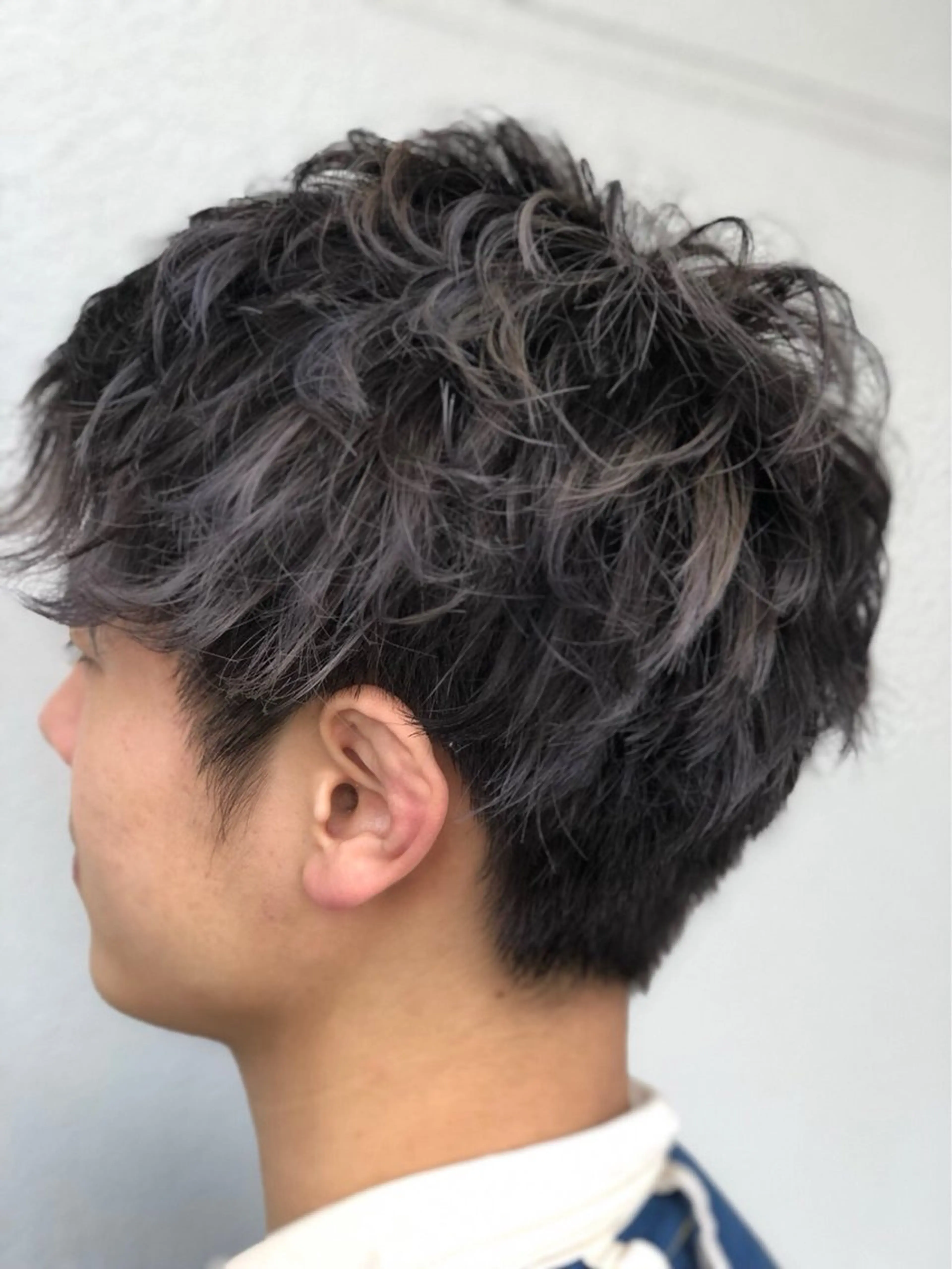 カラー メンズ メンズメッシュ メッシュ Lian山田 駿のヘアスタイル