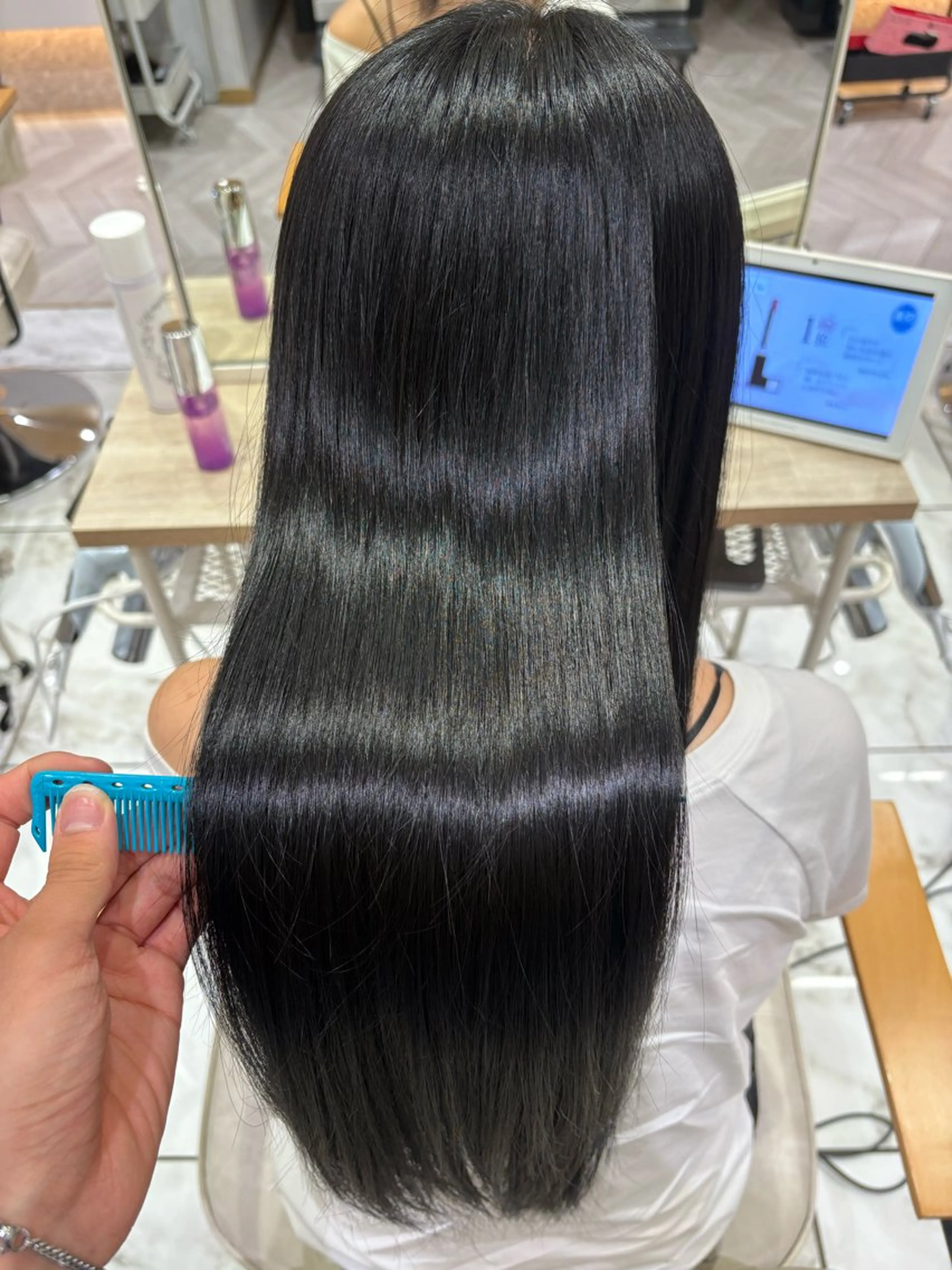 ロング カラー ブリーチ ケアブリーチ ダブルカラー グラデーションカラー ハイライトカラー 似合わせカラー/ RENのヘアスタイル