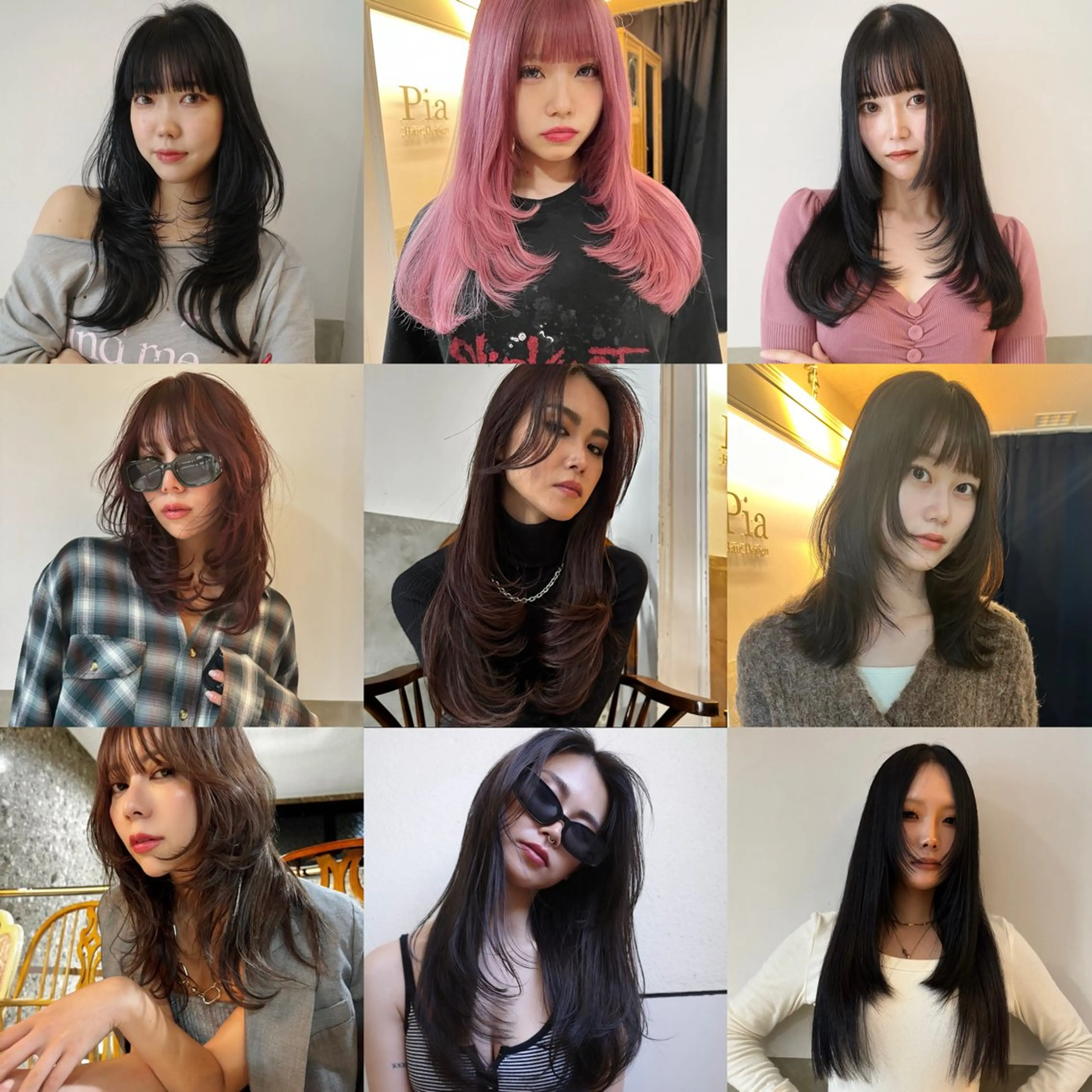 ミディアム カラー カット ヘアカラー トリートメント 松尾太樹 【pia】福岡美容室のヘアスタイル