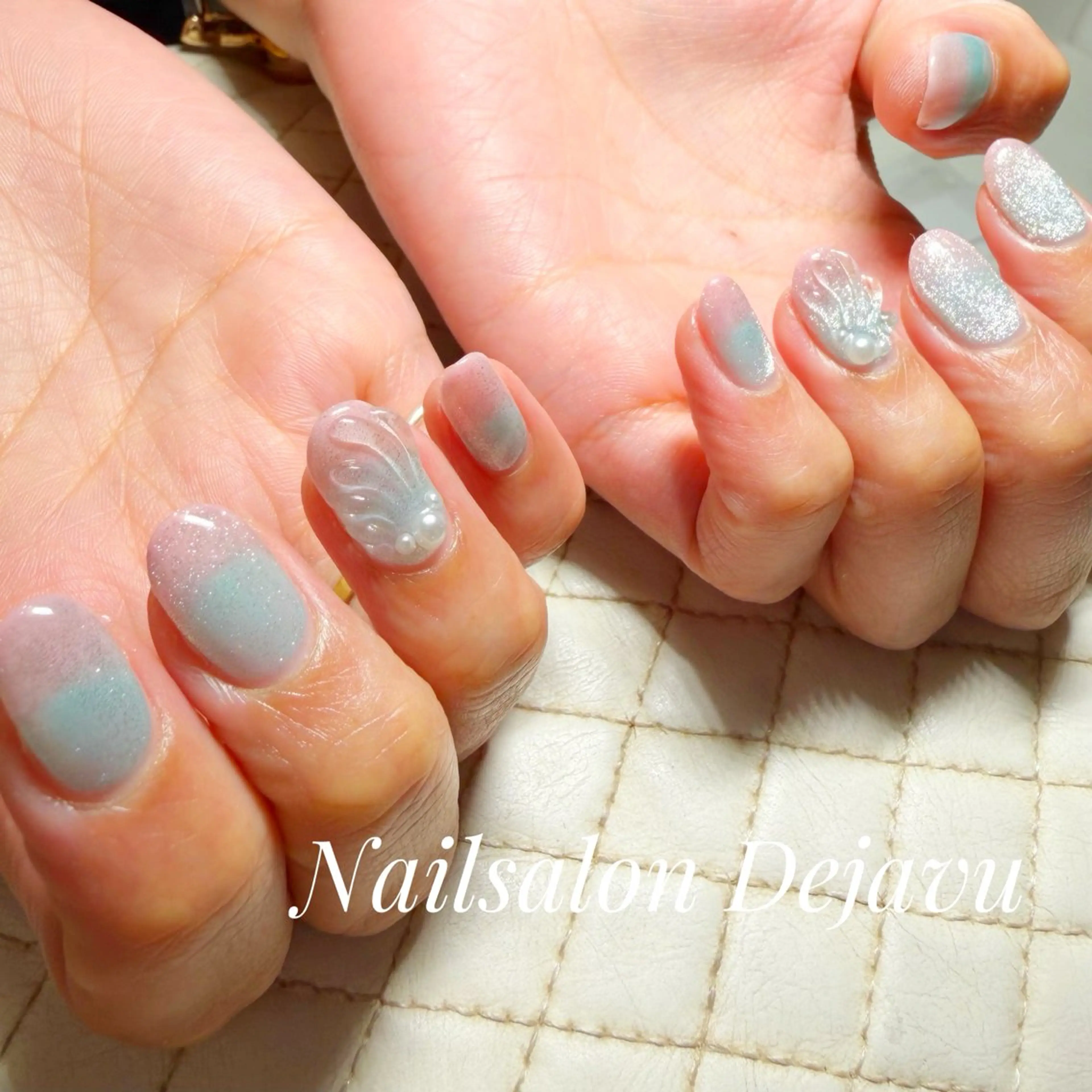 ネイル 持ち込み 夏ネイル ハンドネイル Nailsalon Dejavuのネイルデザイン
