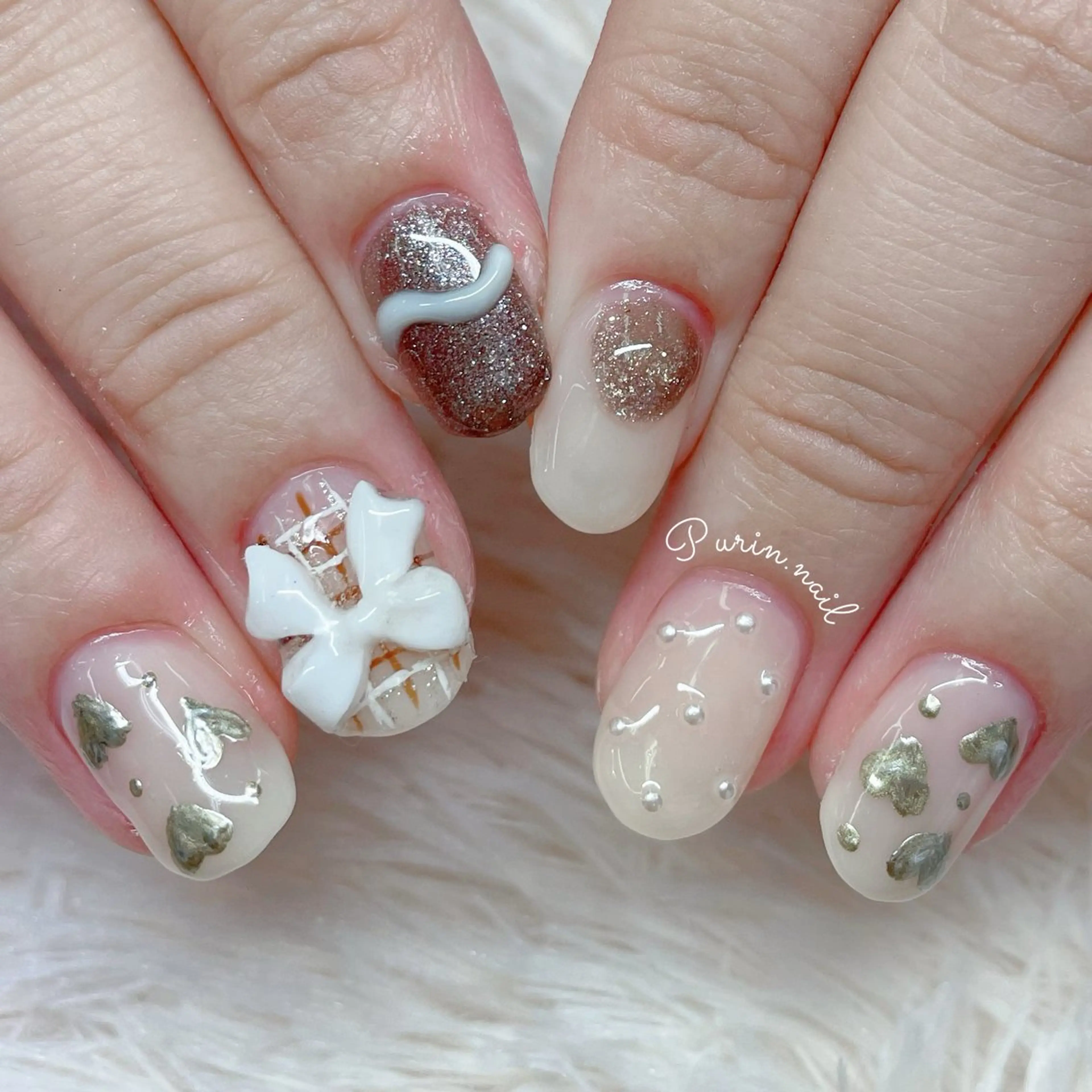 ネイル ハンドネイル Nails by Purin🍮のネイルデザイン