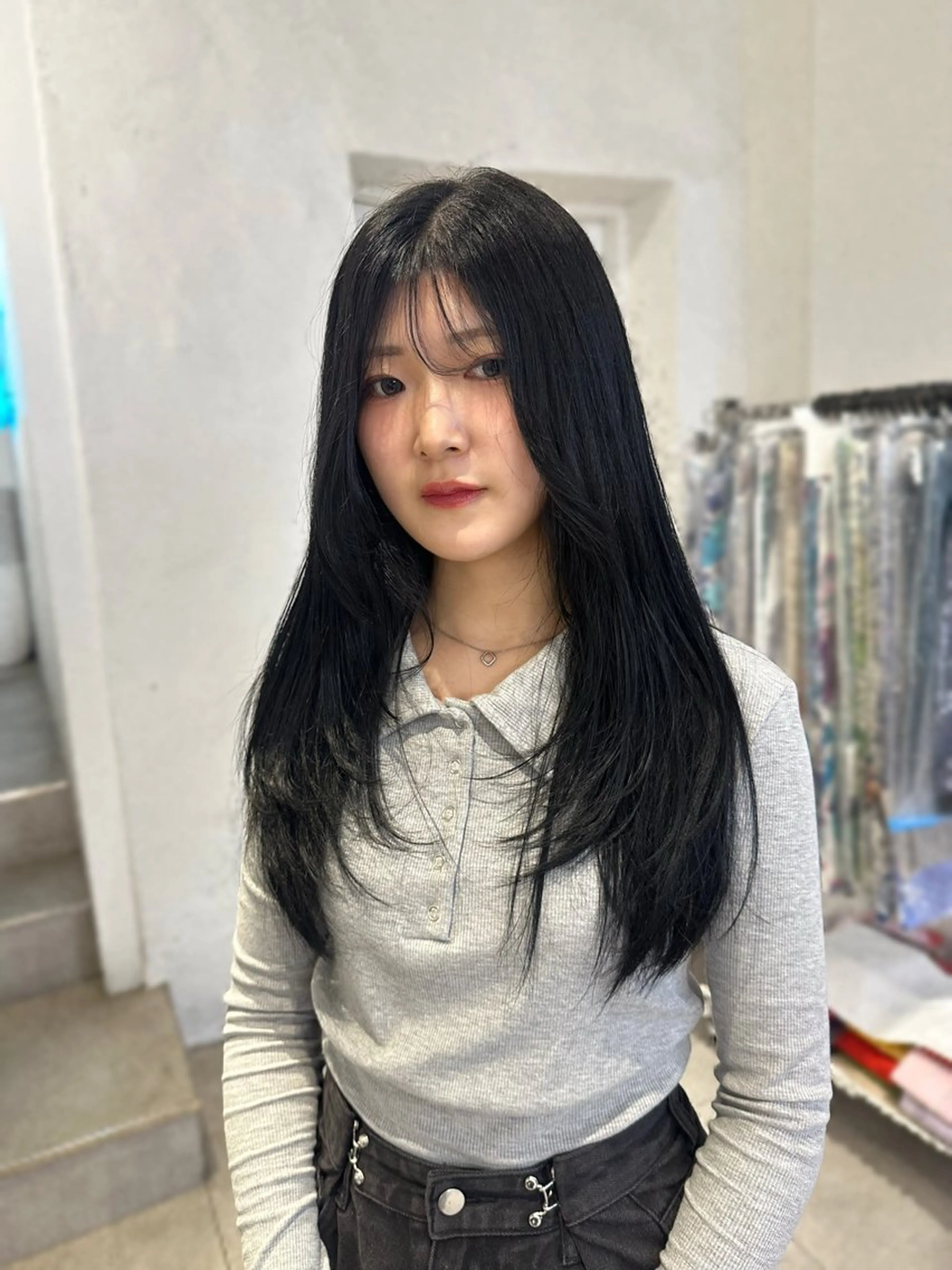 ロング カット ヘアカラー 韓国ヘアメンズ・レデ ィース特化ミクのヘアスタイル