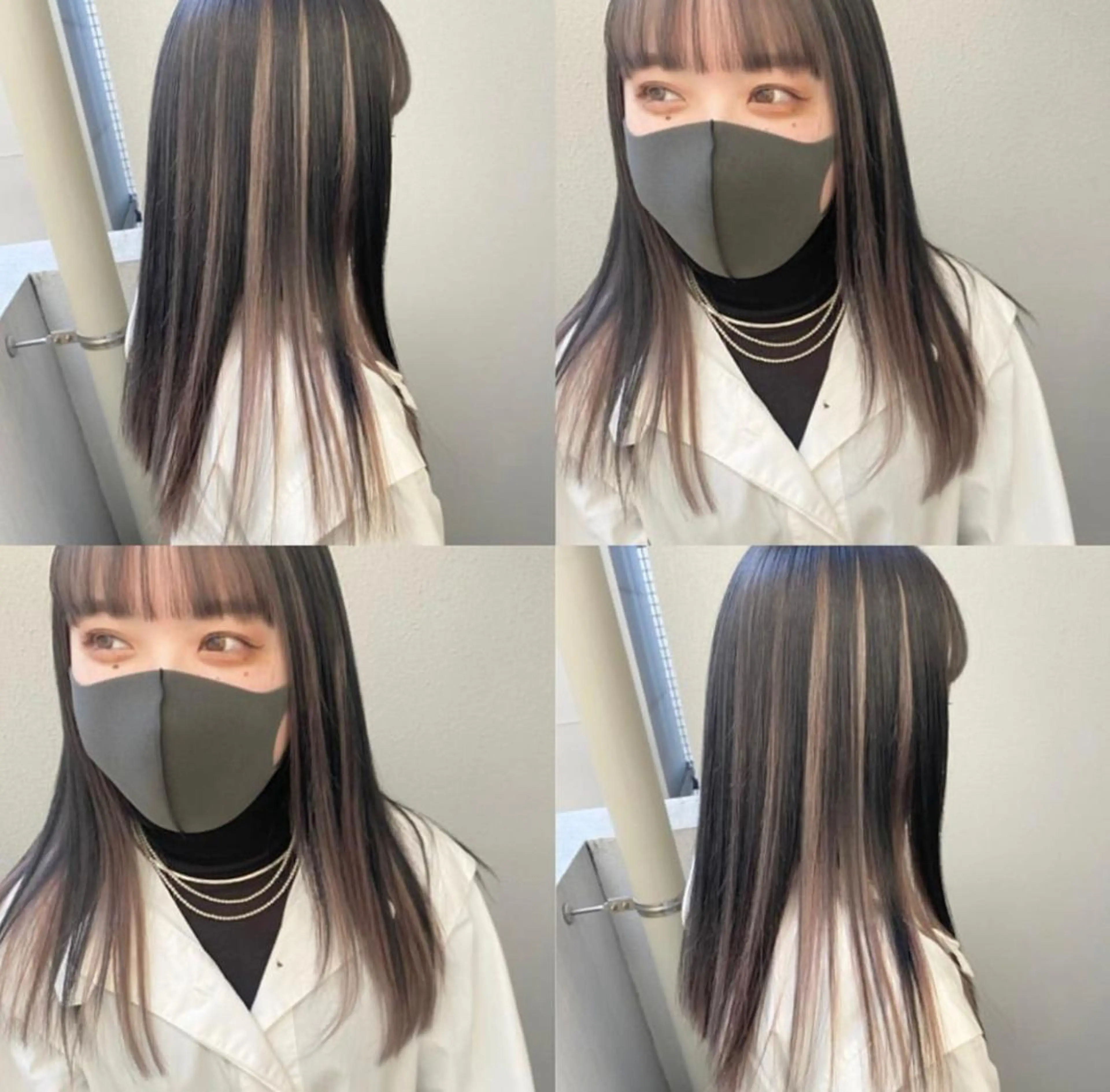 セミロング カラー Kazusa/川越/ エクステ/ハイトーンのヘアスタイル