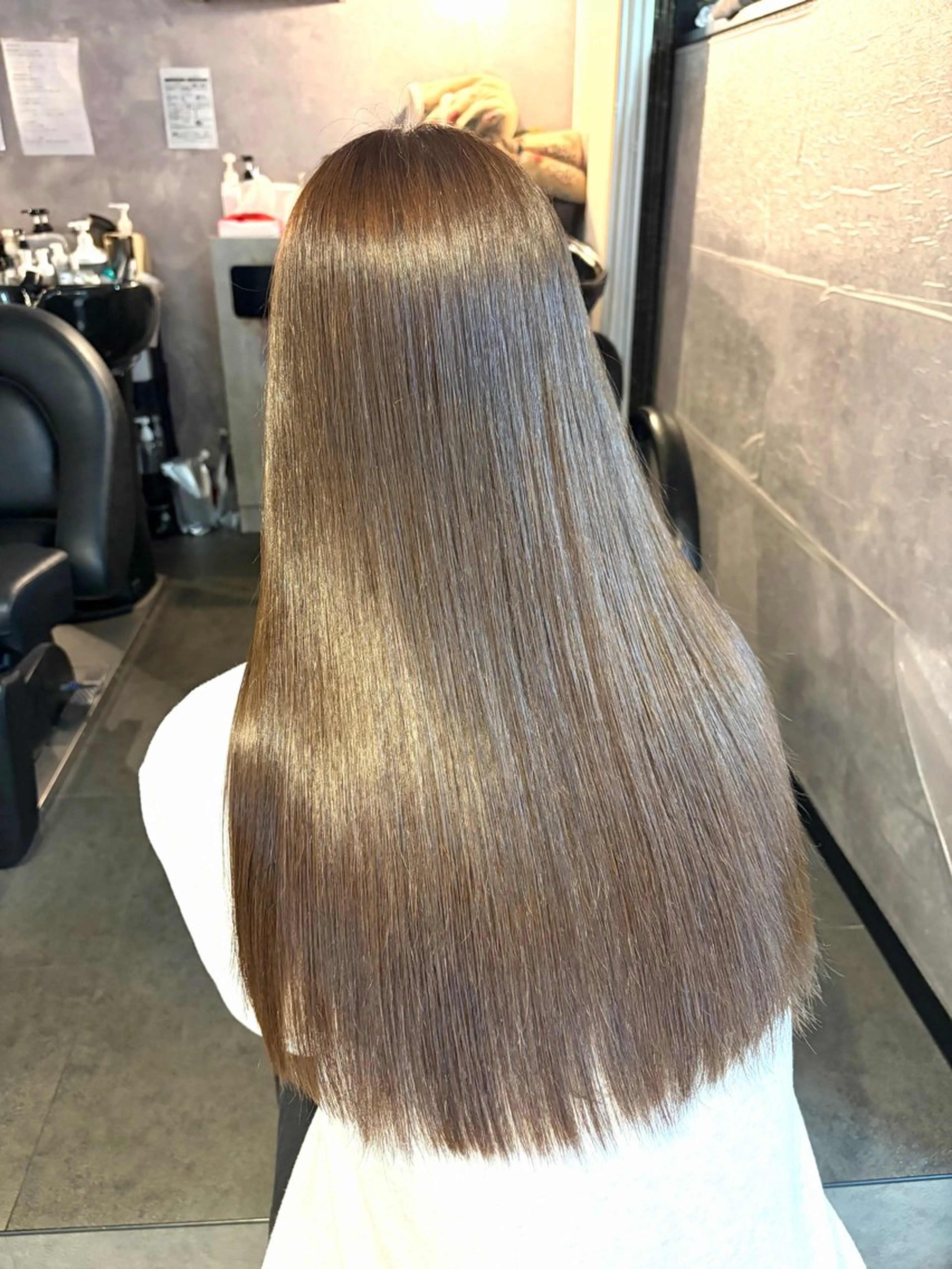 【SNSで話題🫧】透明感カラー+Aujua4stepトリートメント🎀の写真