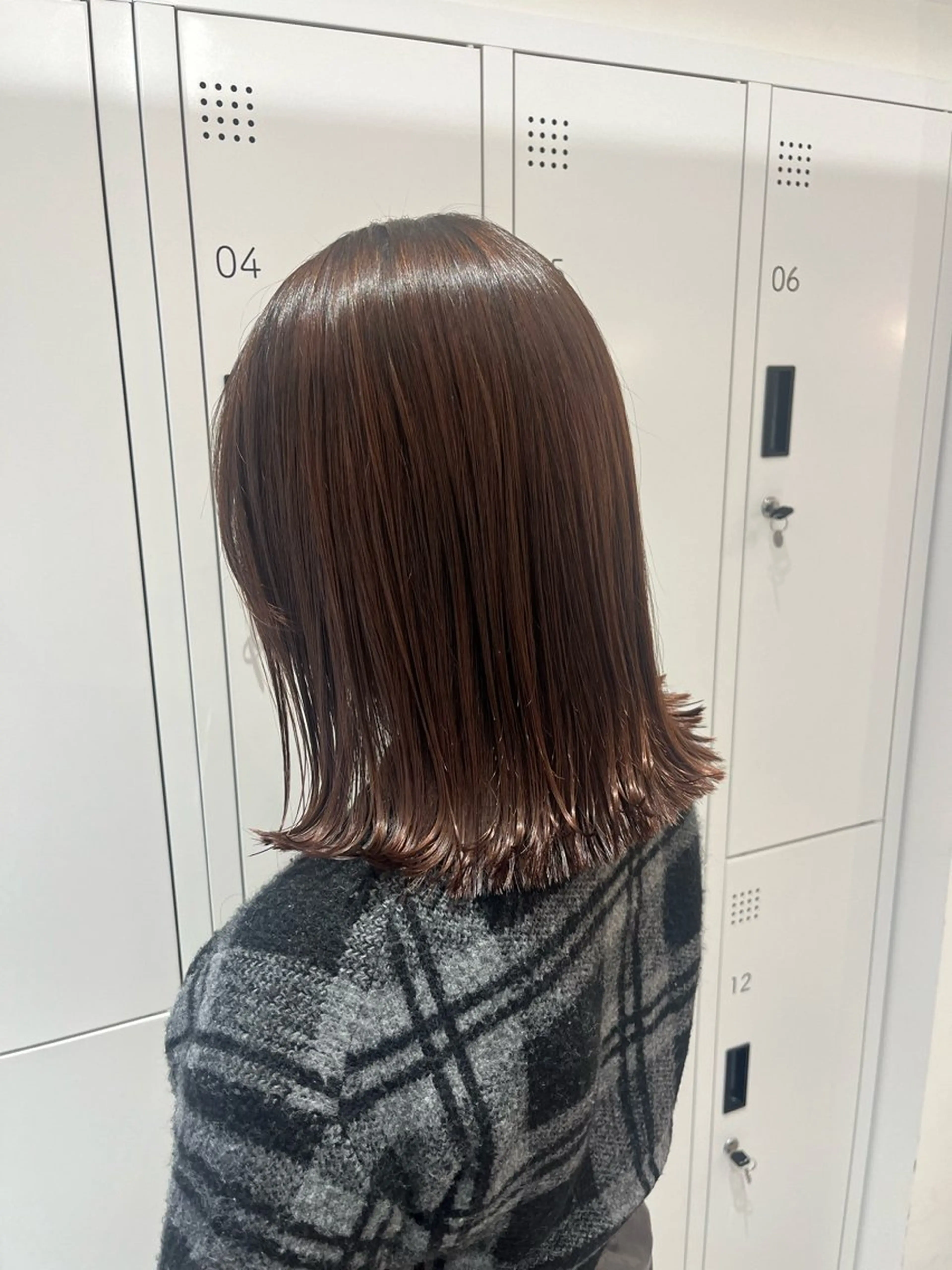 ミディアム カラー みう/仙台/暖色/ 艶髪/顔周りカット/のヘアスタイル