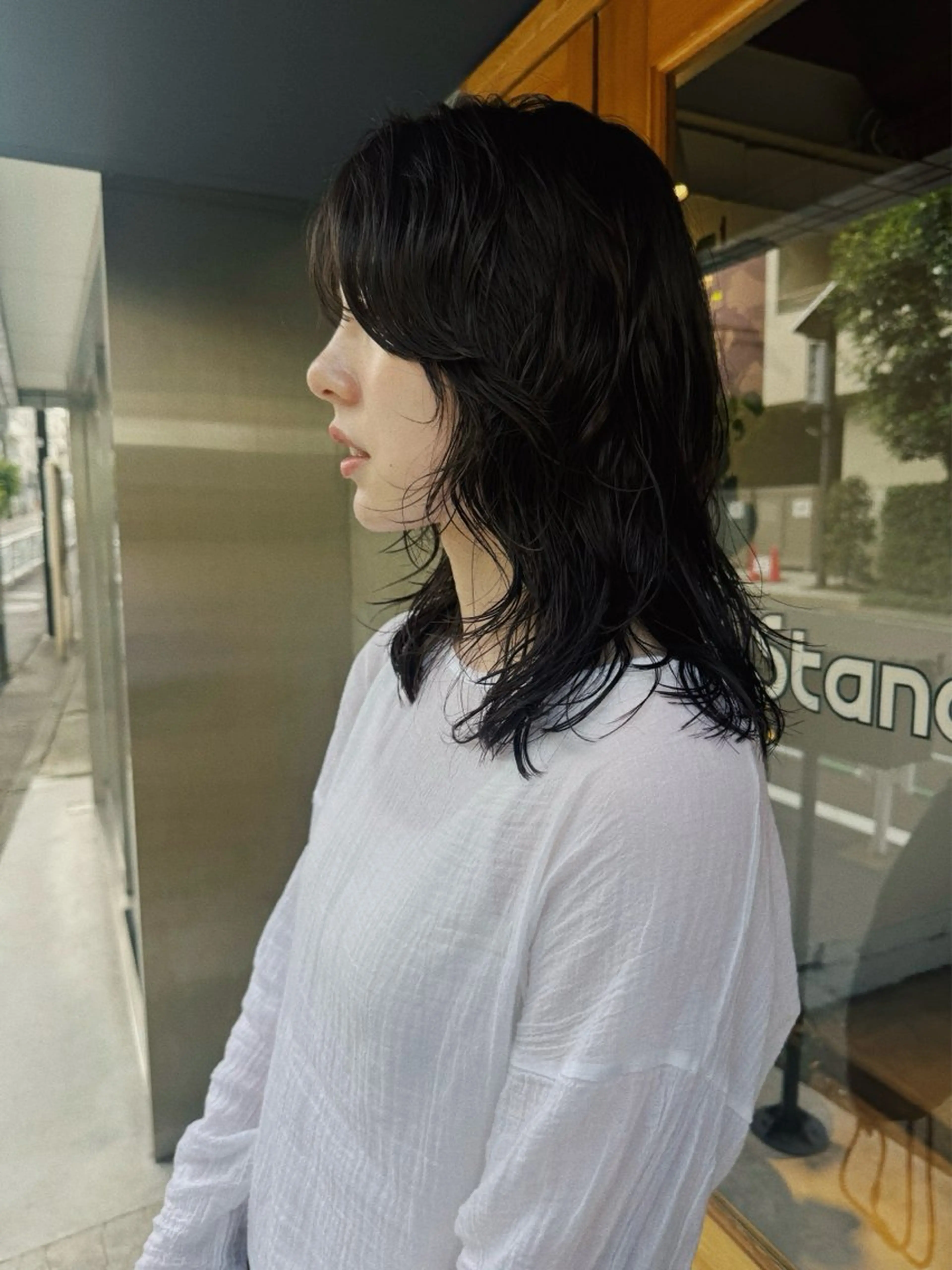 ミディアム パーマ ヘアアレンジ ミディアムパーマ くせ毛 カット パーマ トリートメント NOVEL TOKYO所属・ニュアンスヘア🌔 nanakoのヘアスタイル