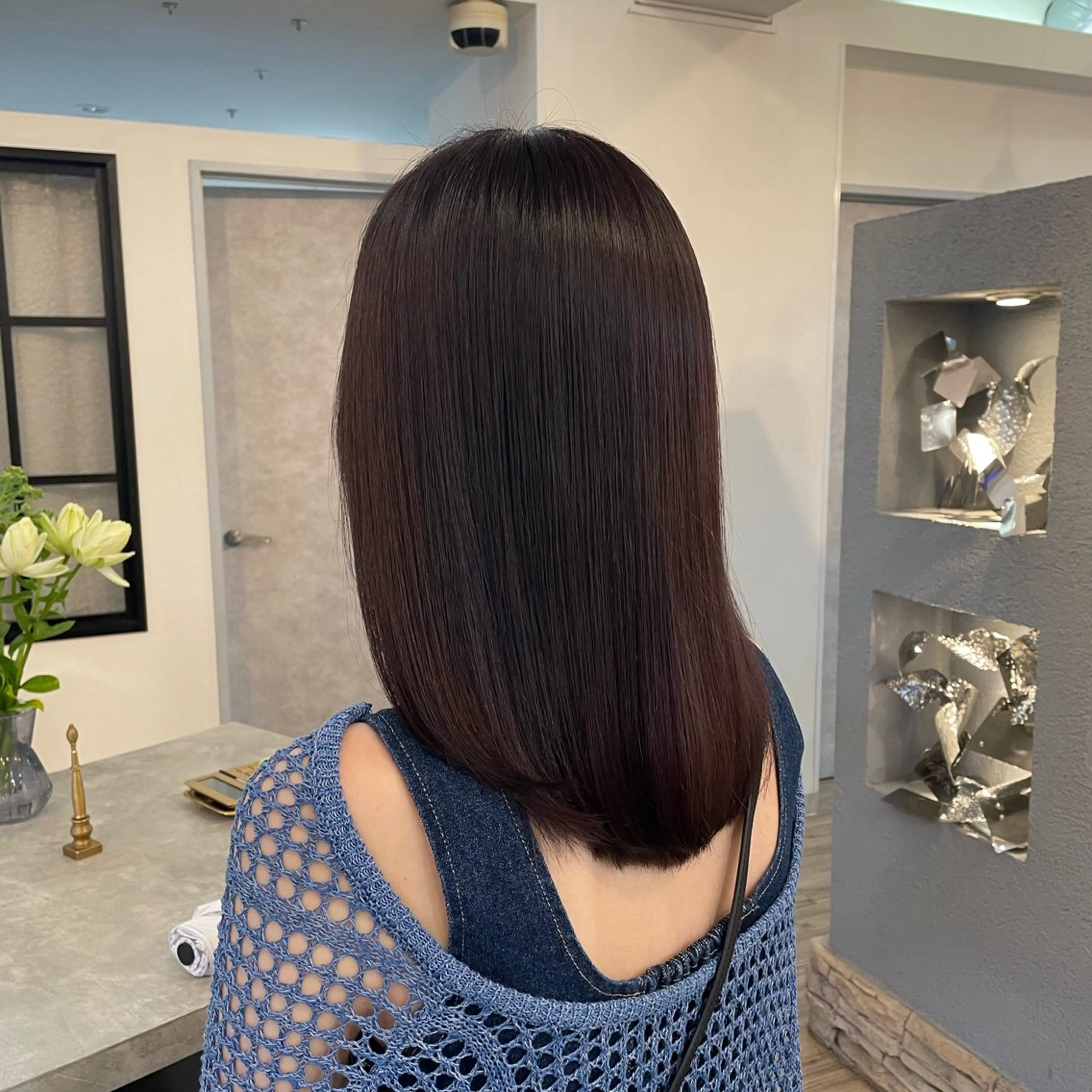 セミロング VISAGE ba.sk 金子詩帆のヘアスタイル