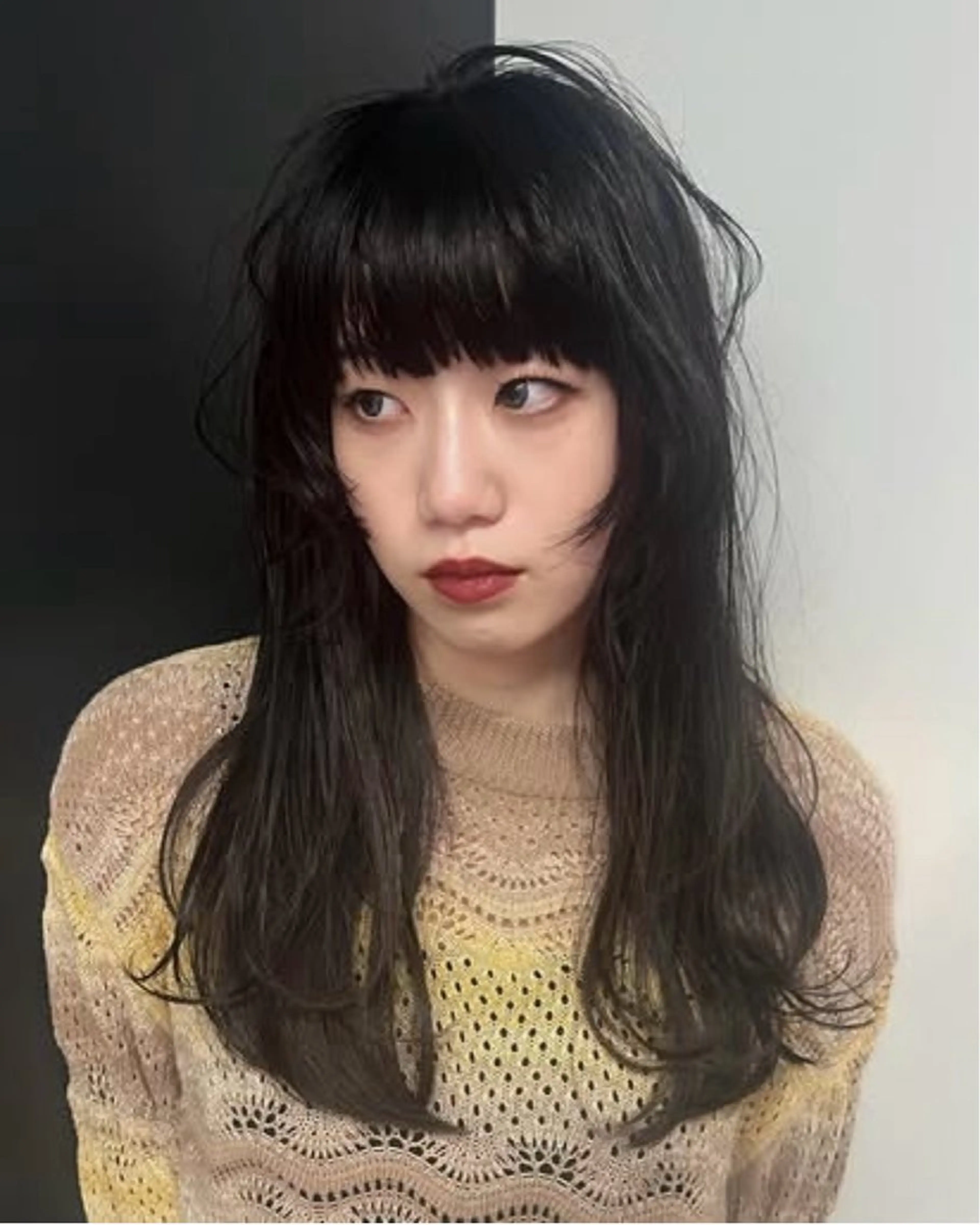 ロング 岸 来未のヘアスタイル