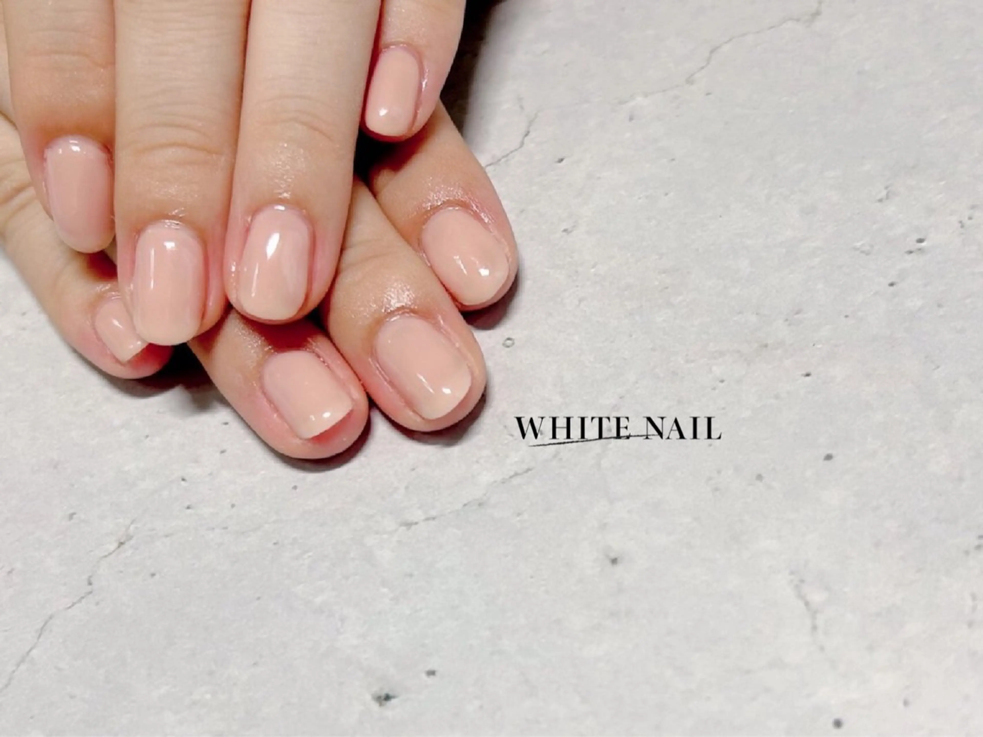 ネイル ワンカラーネイル ハンドネイル WHITE NAIL ホワイトネイルのネイルデザイン