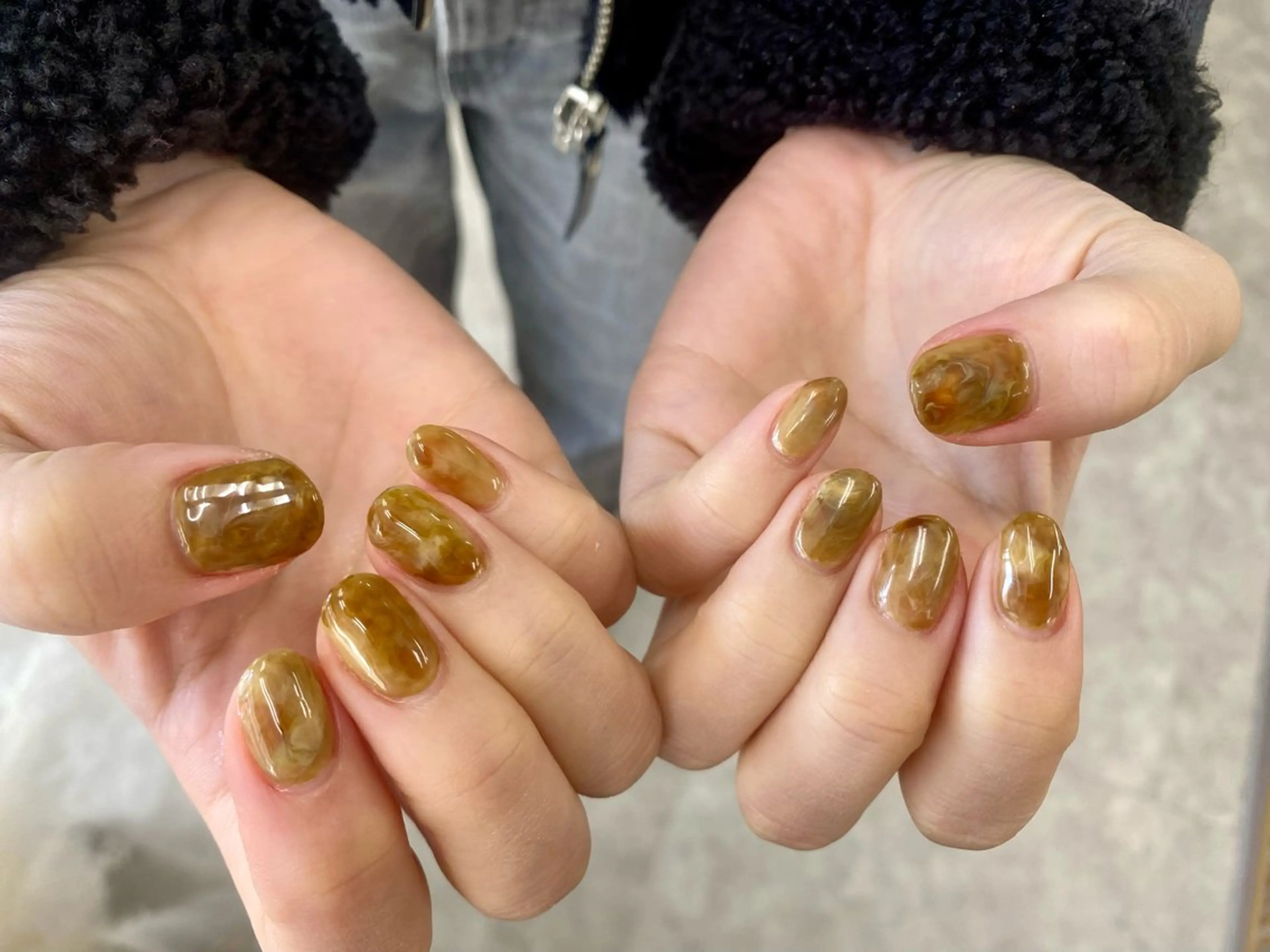 【ミニモ限定】オフ無料＆ドライケア込み🌈🫧もやもやニュアンスネイル🪸🌼の写真