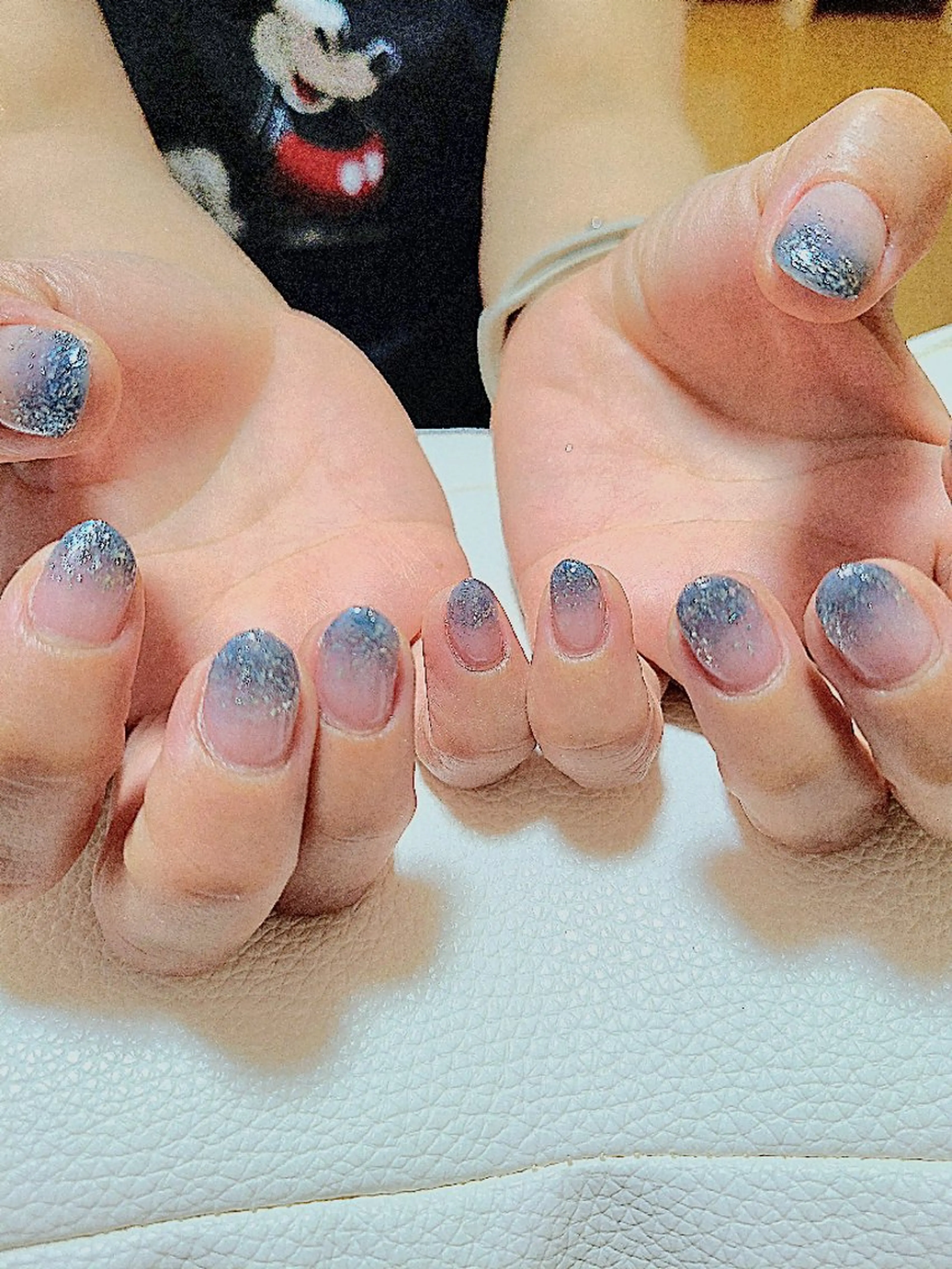 ネイル グラデーション ラメ(グリッター) ラメグラデーション Nailroom3  古屋明美のネイルデザイン