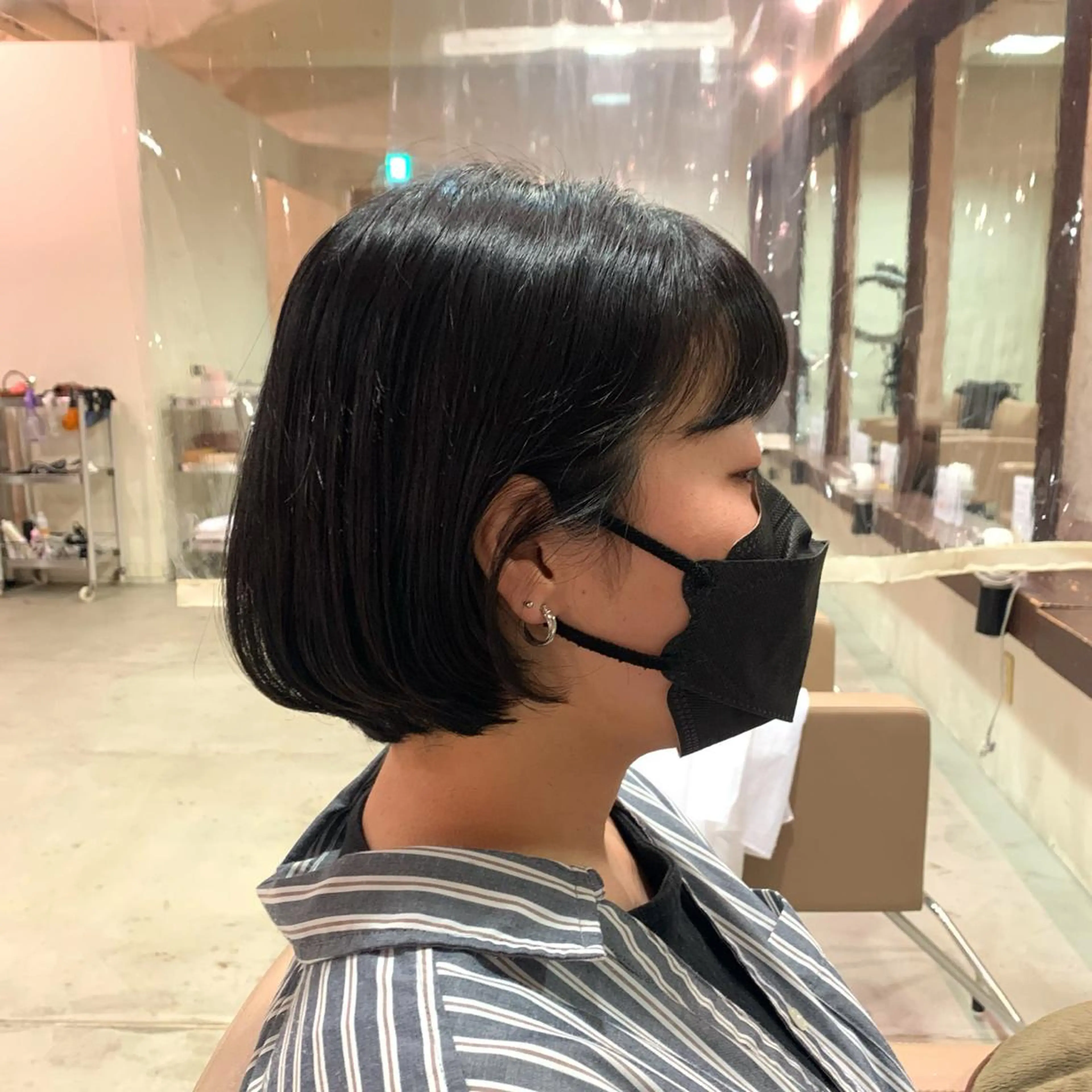 ショート ボブ 田中 鈴乃／ボブレイヤーのヘアスタイル