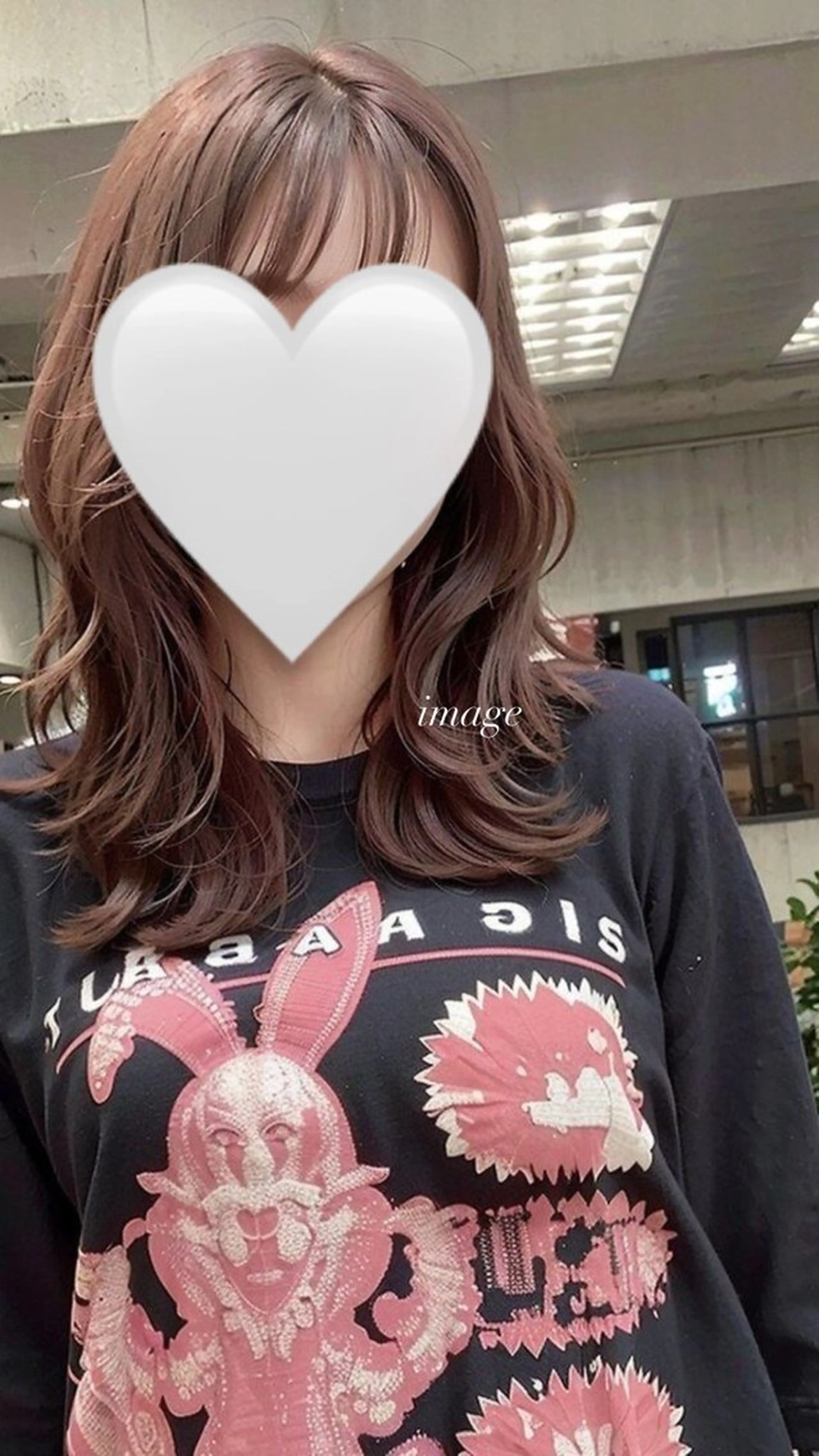 ミディアム くびれヘア 韓国風ヘア レイヤーカット ワンホン韓国風レイヤ ー/表参道/みづきのヘアスタイル