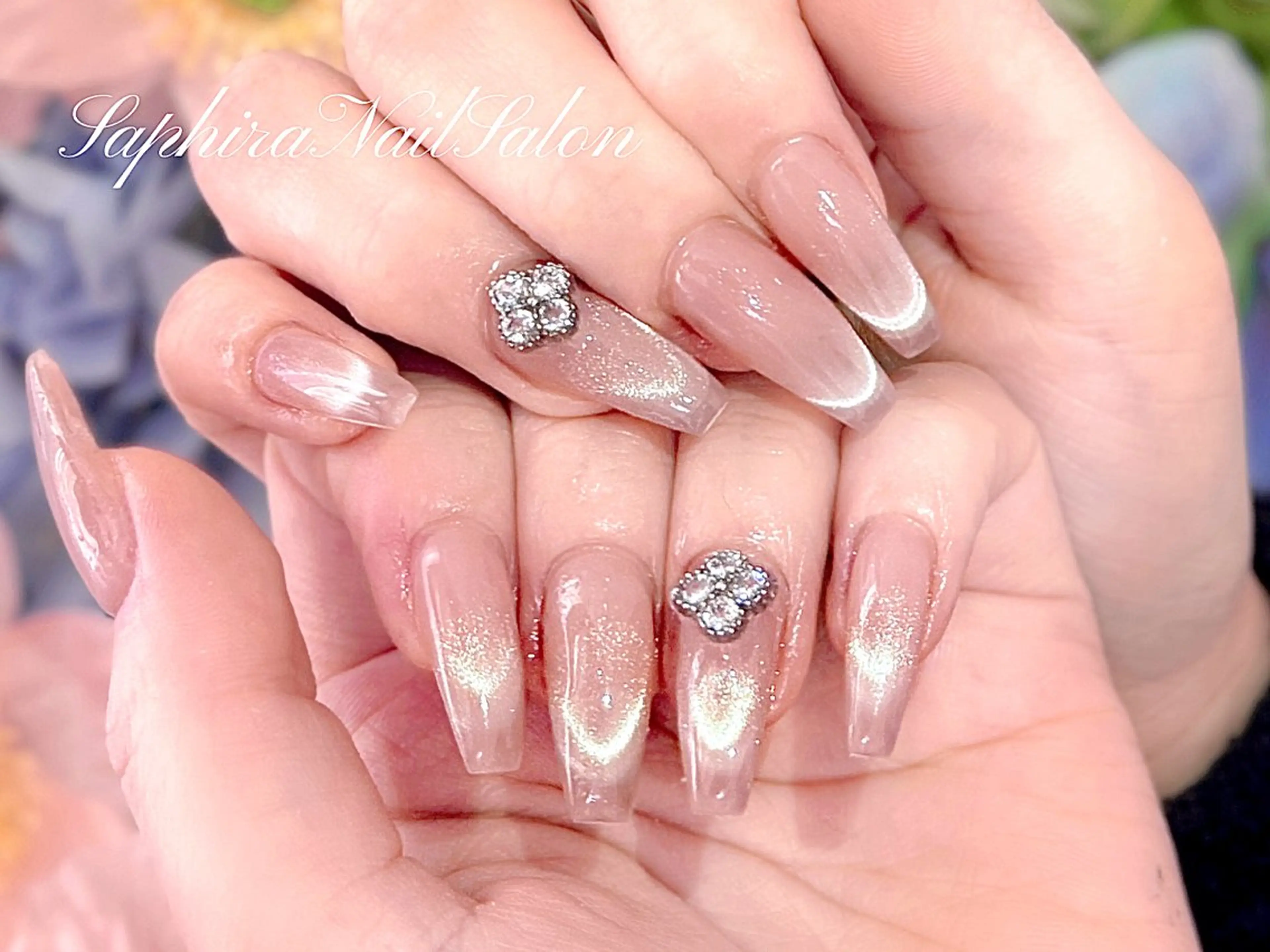 カラー ハンドネイル Saphiraネイル サロン錦糸町のネイルデザイン