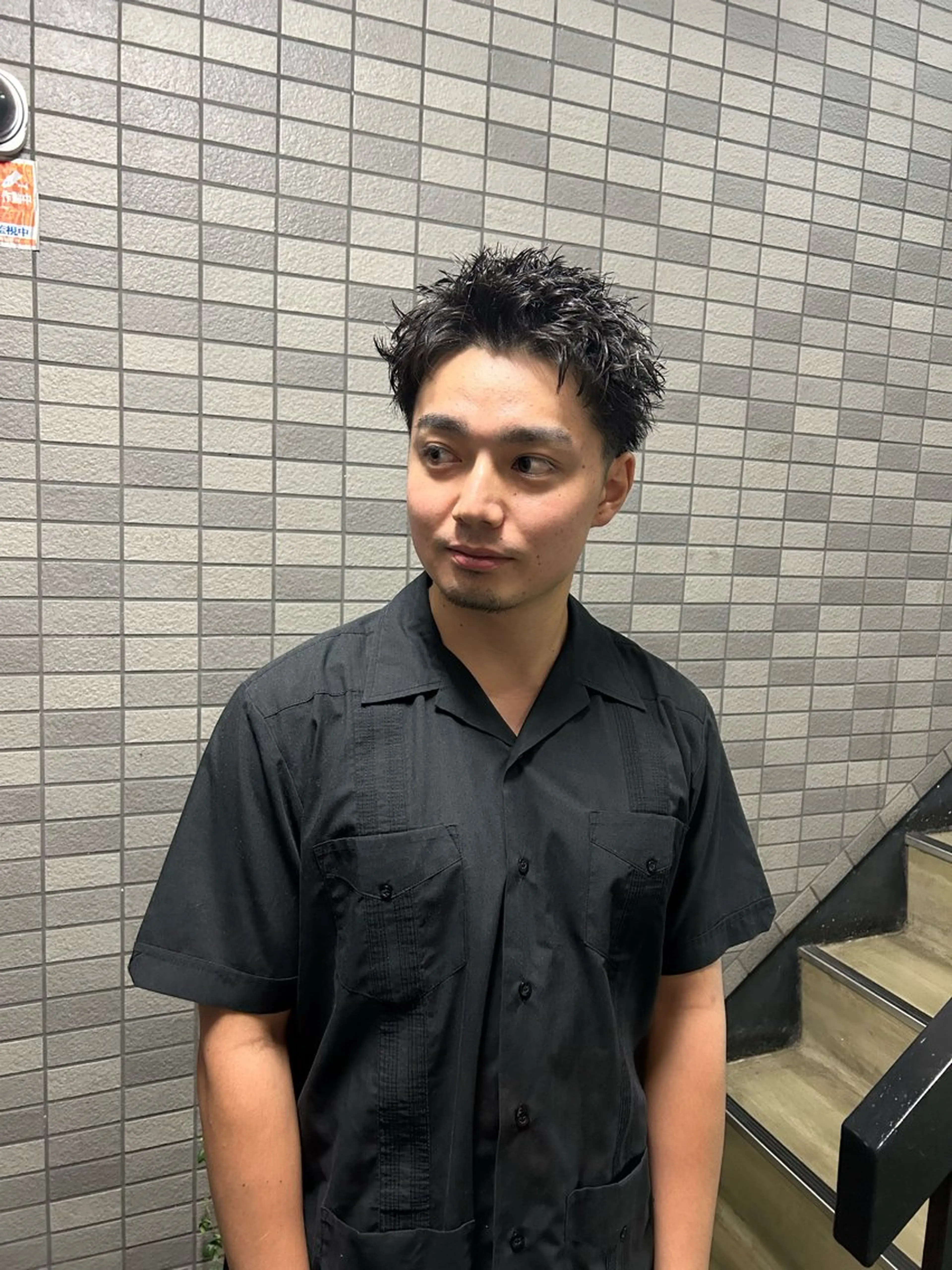 ショート パーマ メンズ メンズブリーチ メンズハイライト メンズインナーカラー メンズパーマ プードルパーマ カット パーマ トリートメント charme所属・💈メンズ短髪特化 ✂︎伊藤大輝💈のヘアスタイル