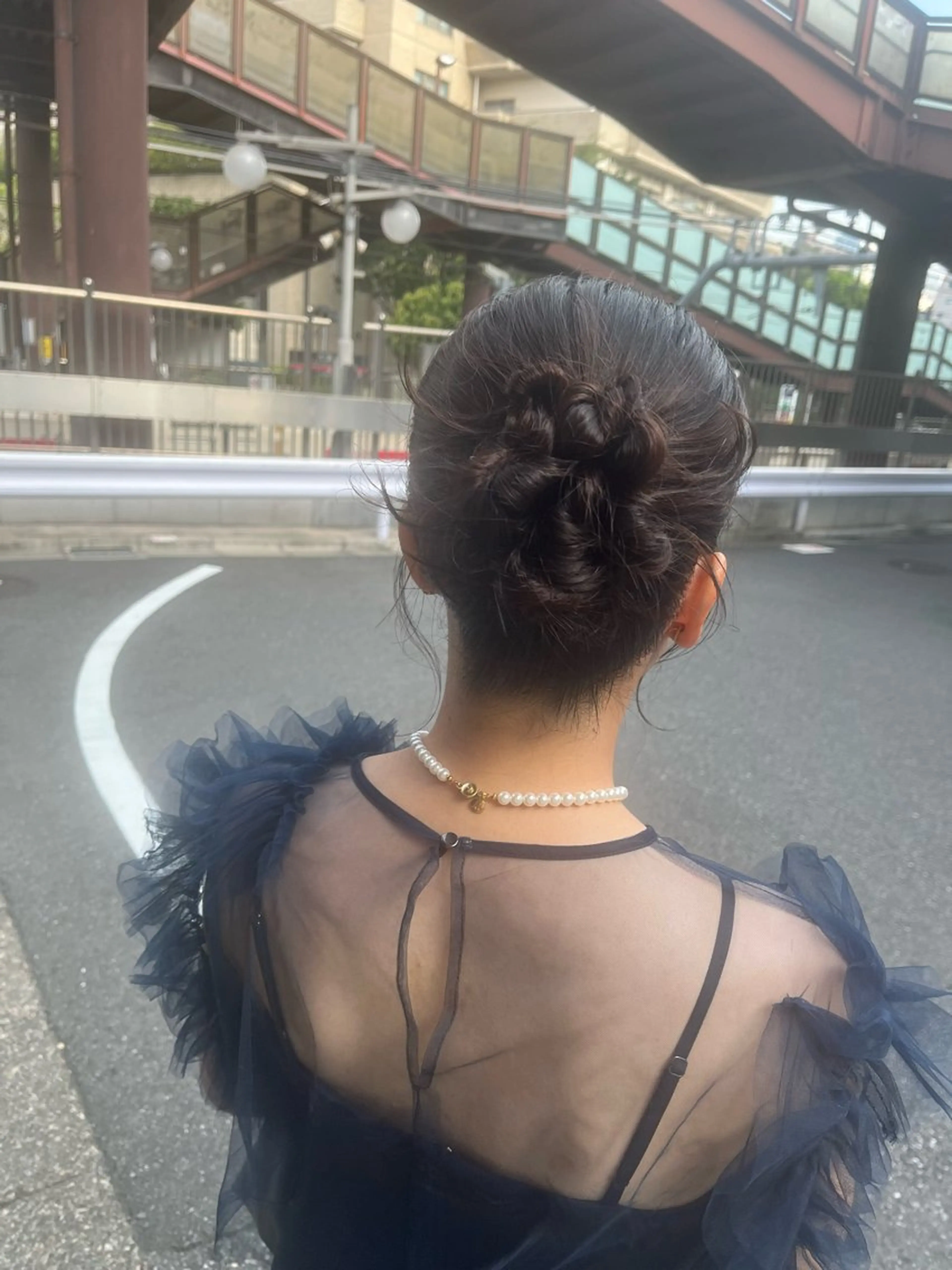 ミディアム ヘアアレンジ ヘアセット 🦮shiori アイドルオタク🦮のヘアスタイル