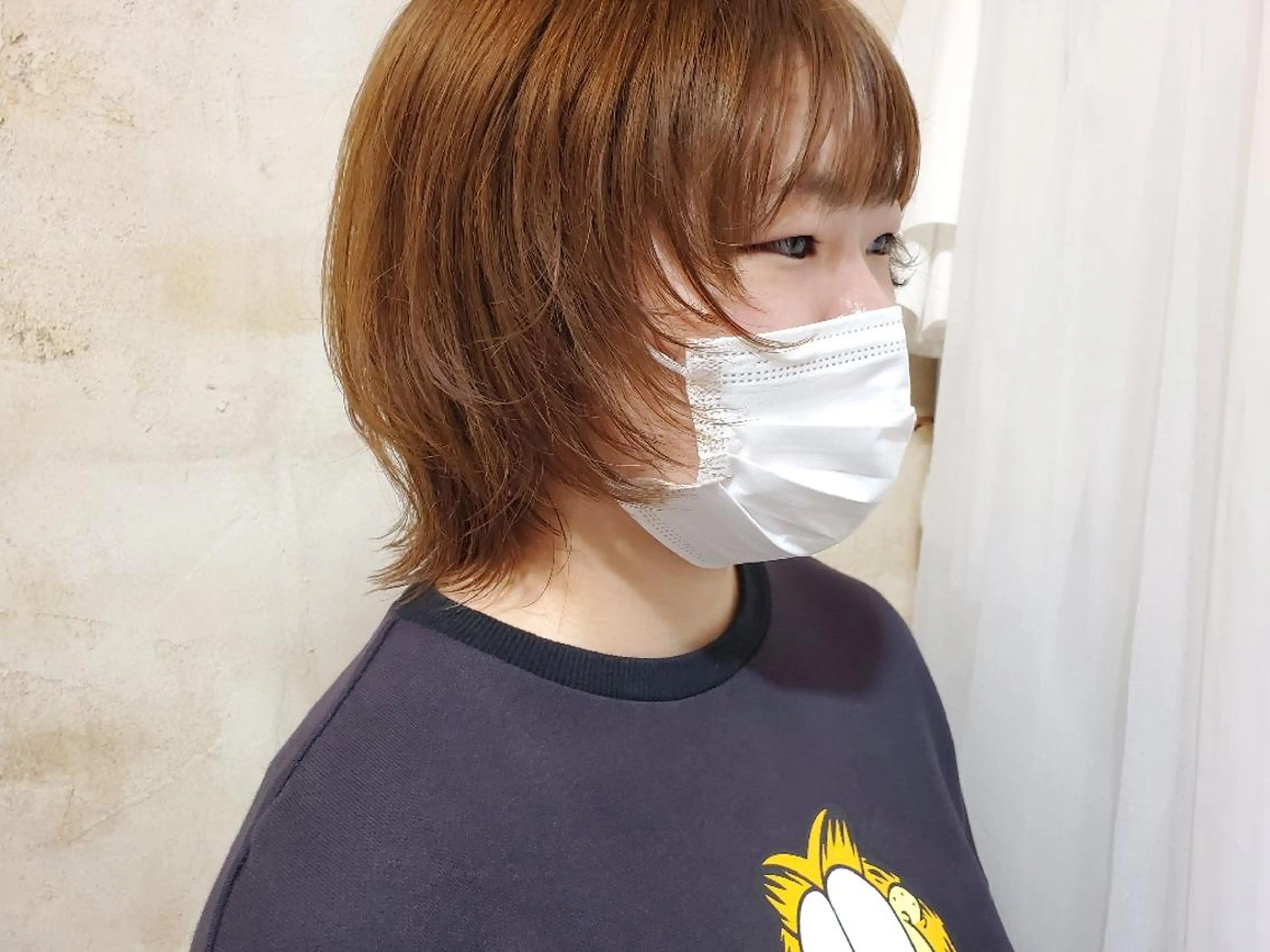 ショート カラー ボブ ウルフカット ウルフボブ パ ルのヘアスタイル