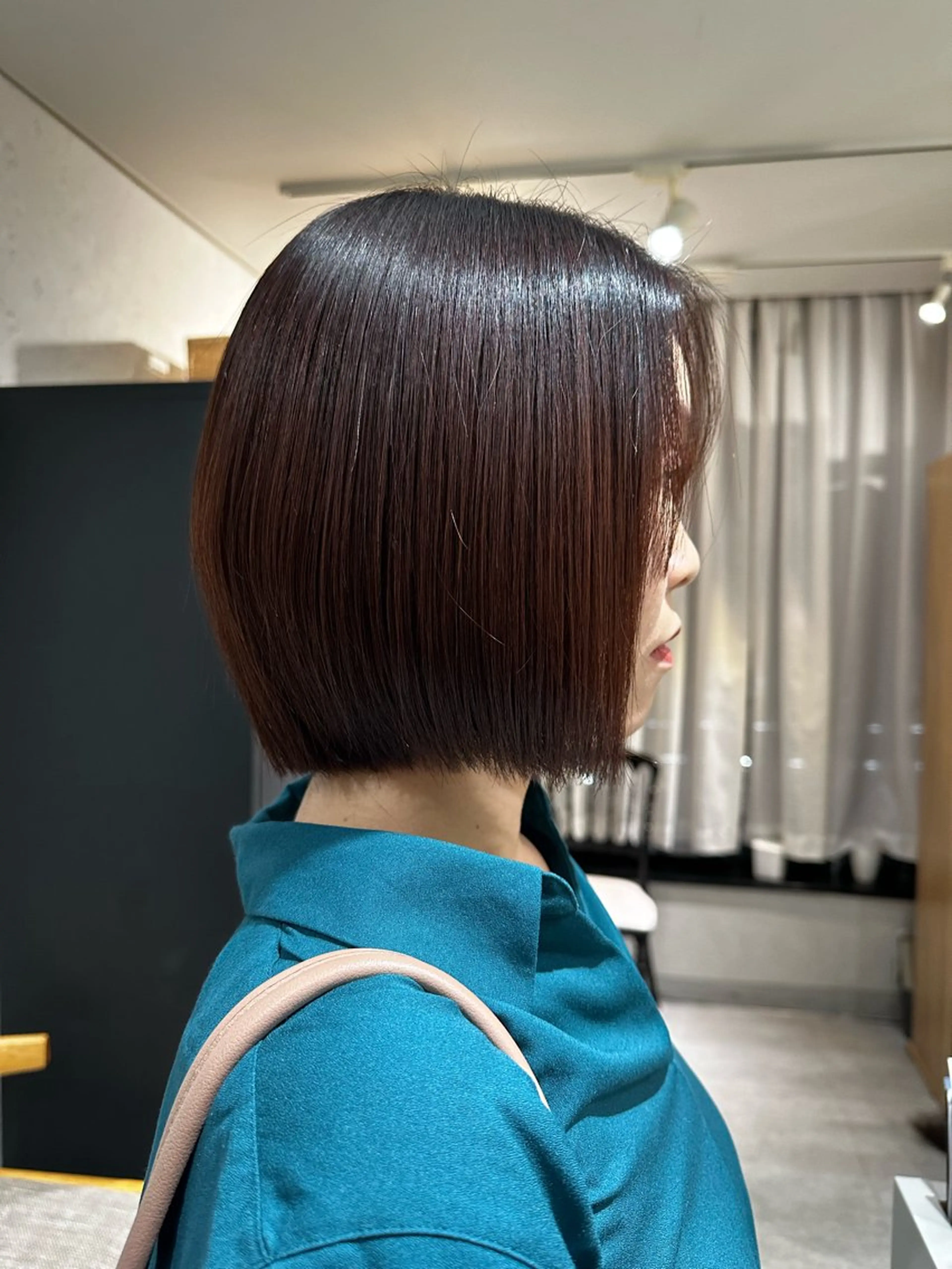 ショート ボブ カット 縮毛矯正 トリートメント 上野/エフェクトブリ ーチ✂︎touiのヘアスタイル