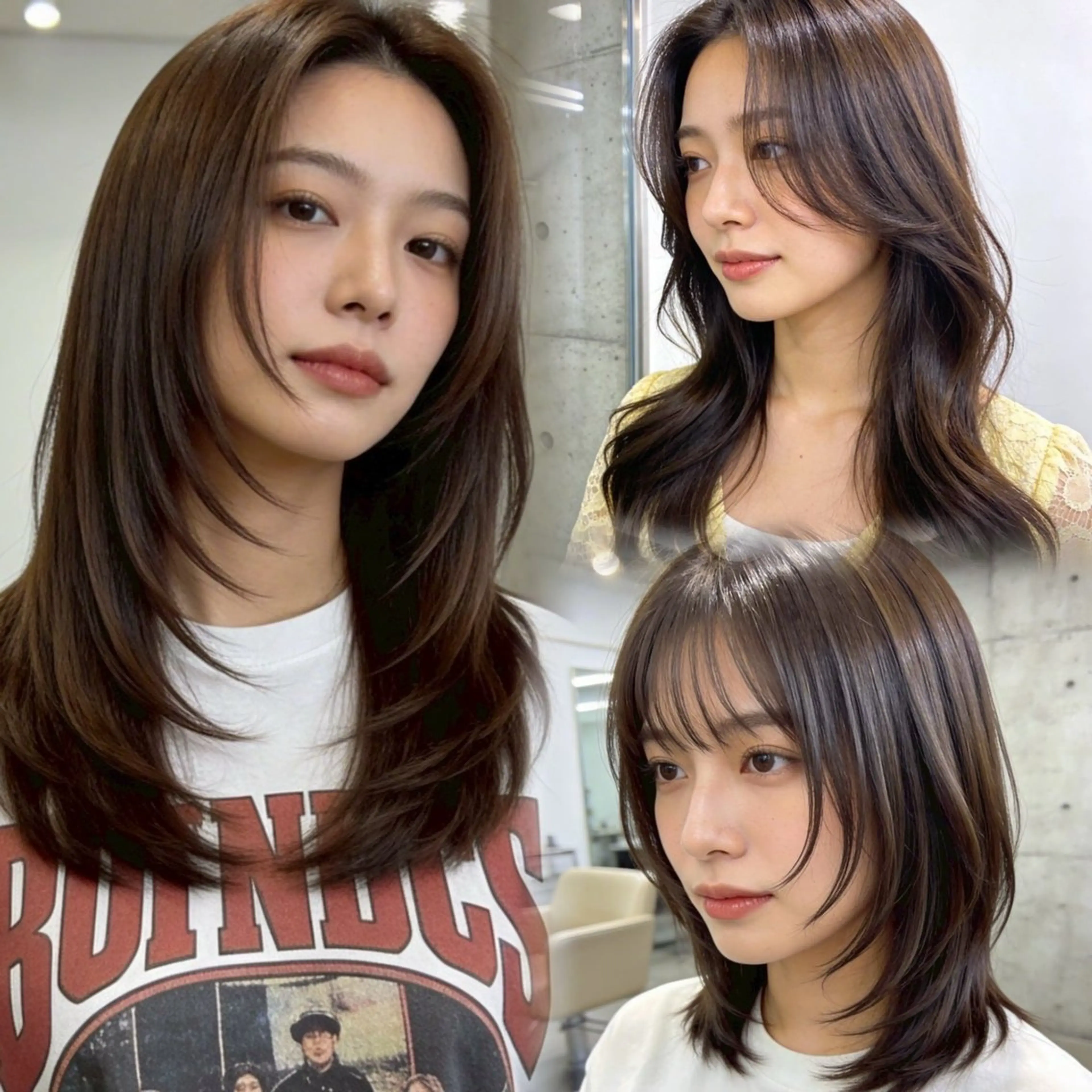 ロング カラー カット ヘアカラー トリートメント 透明感カラー/ 小顔カット/ミヅキのヘアスタイル