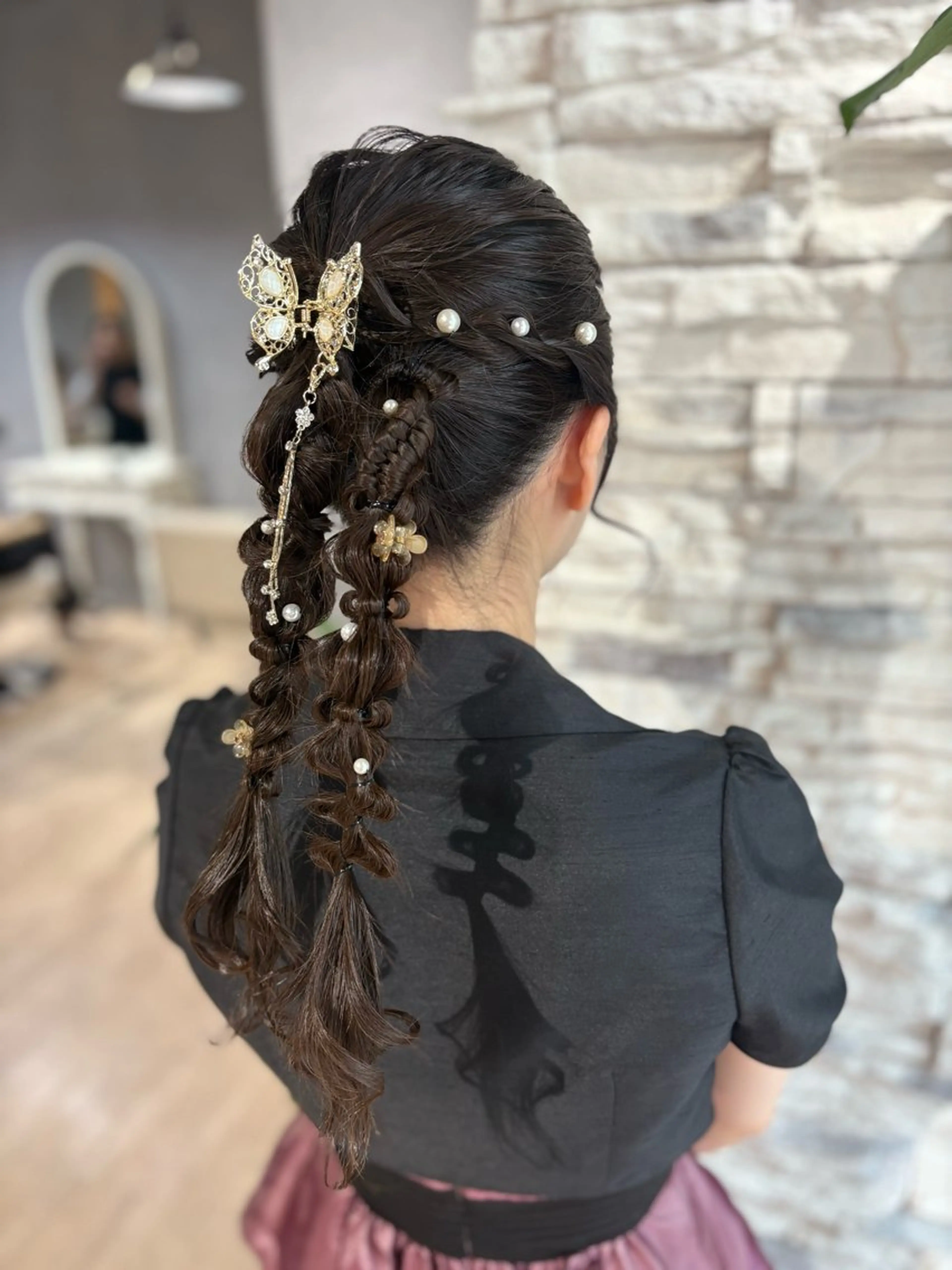 ロング ヘアアレンジ 鵜飼 未玖のヘアスタイル