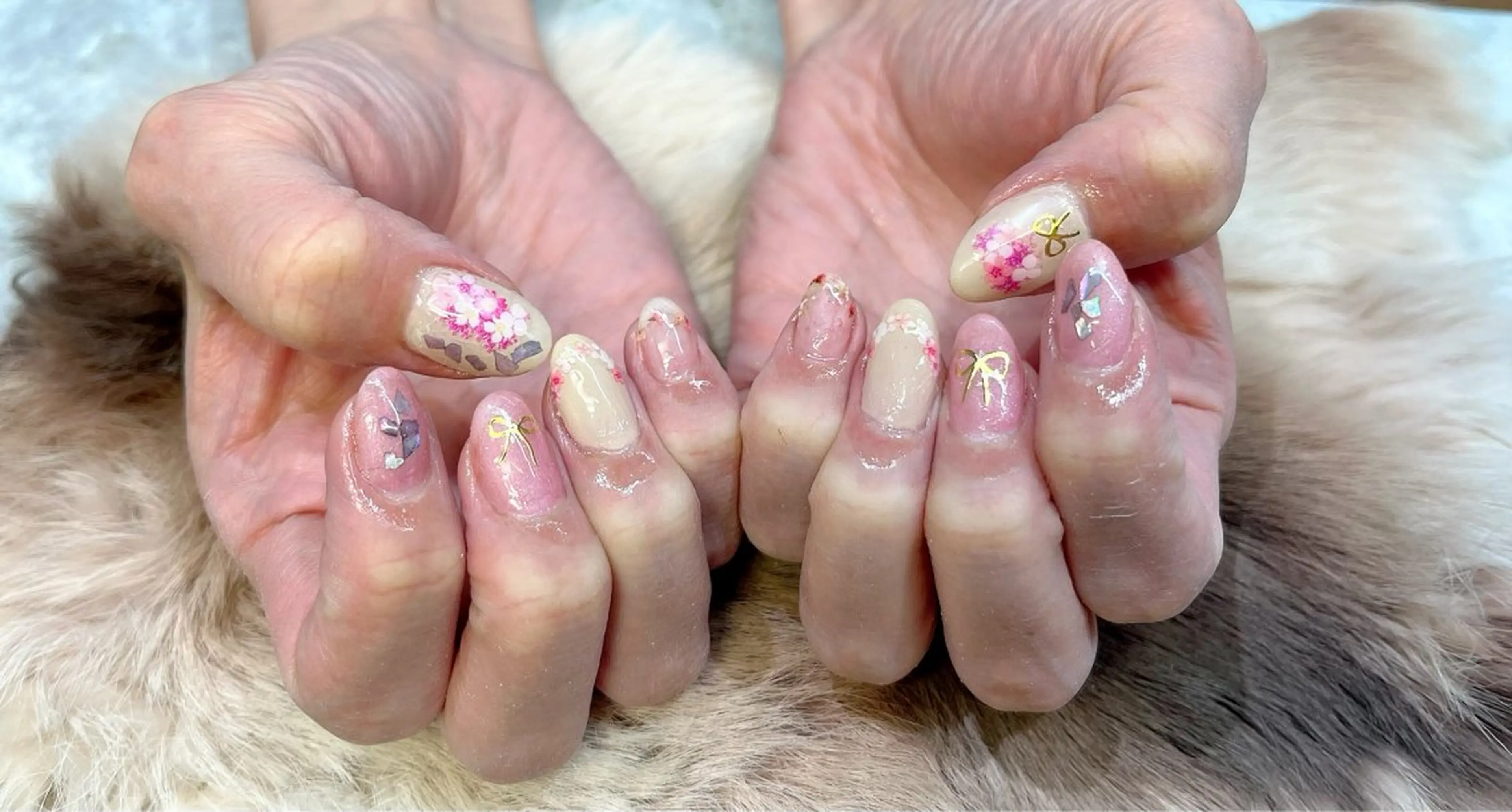 ネイル 春ネイル ハンドネイル Nail ecxia ／Reikaのネイルデザイン