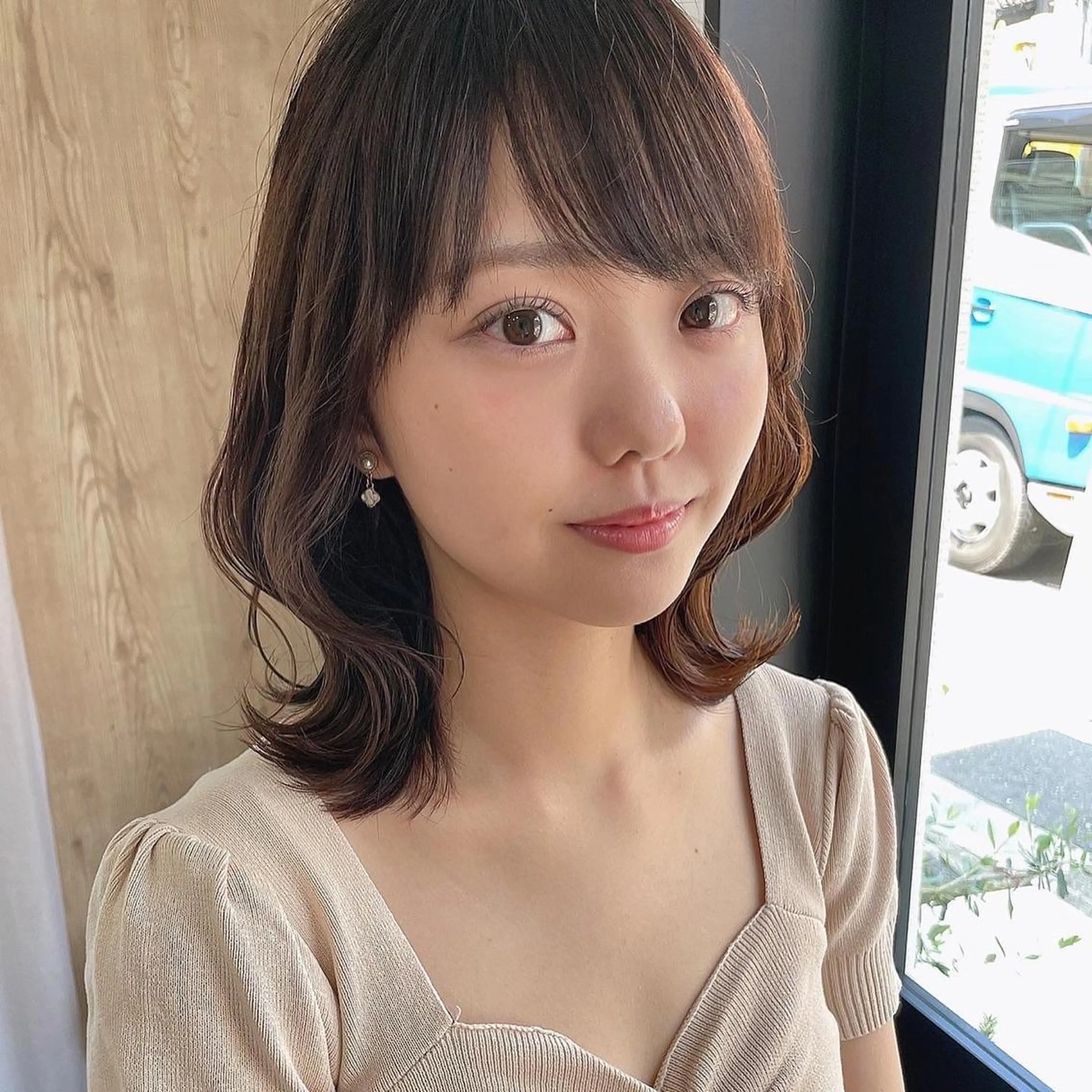 ミディアム くびれヘア 衣笠 雅俊のヘアスタイル