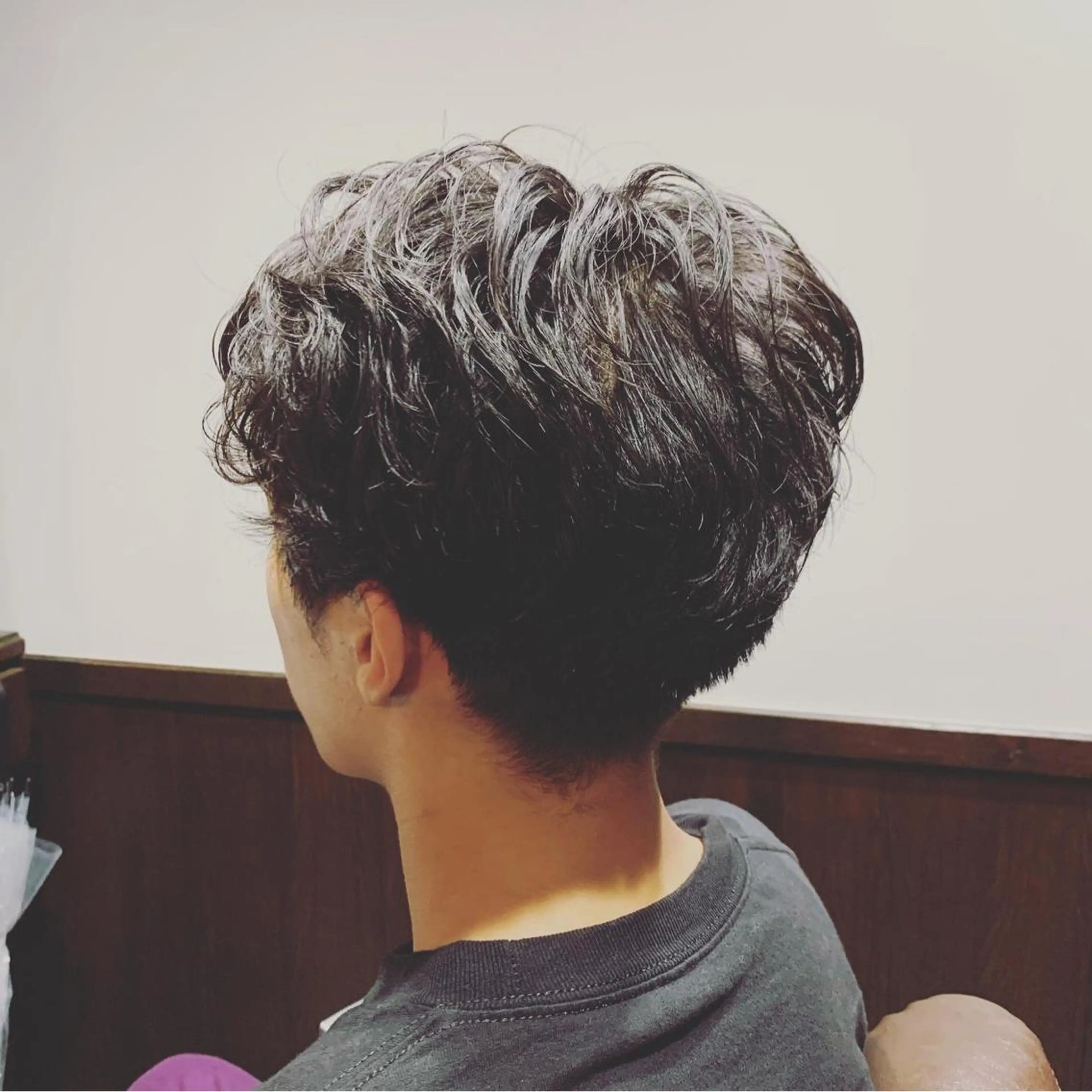 ショート パーマ メンズ カット ひらお あおとのヘアスタイル