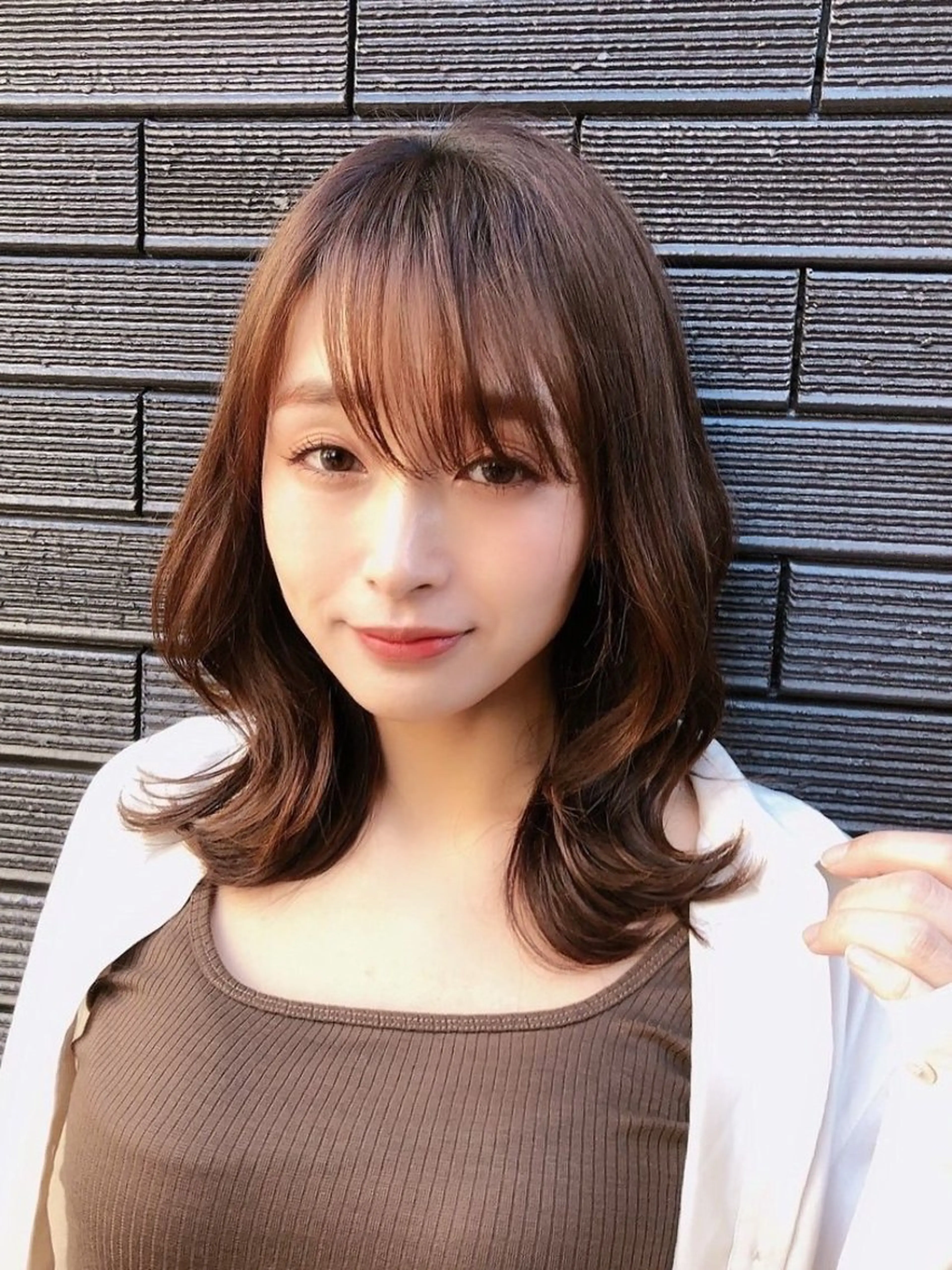 ミディアム カラー 透明感カラー レイヤー/艶髪/ 髪質改善/YUYAのヘアスタイル