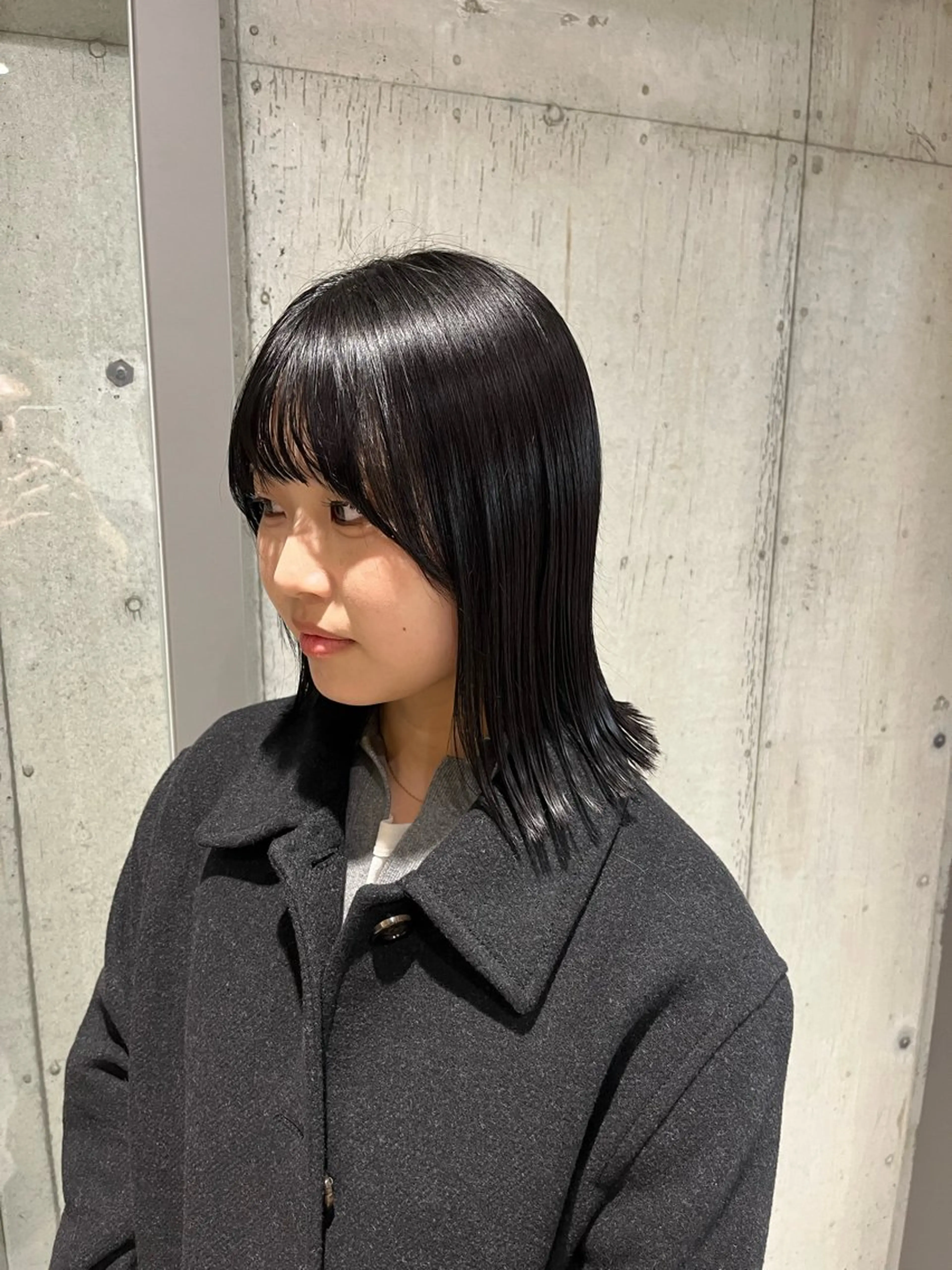 ミディアム カラー ヘアアレンジ カット ヘアカラー トリートメント ボブ×艶カラー 特化・リクト💥のヘアスタイル