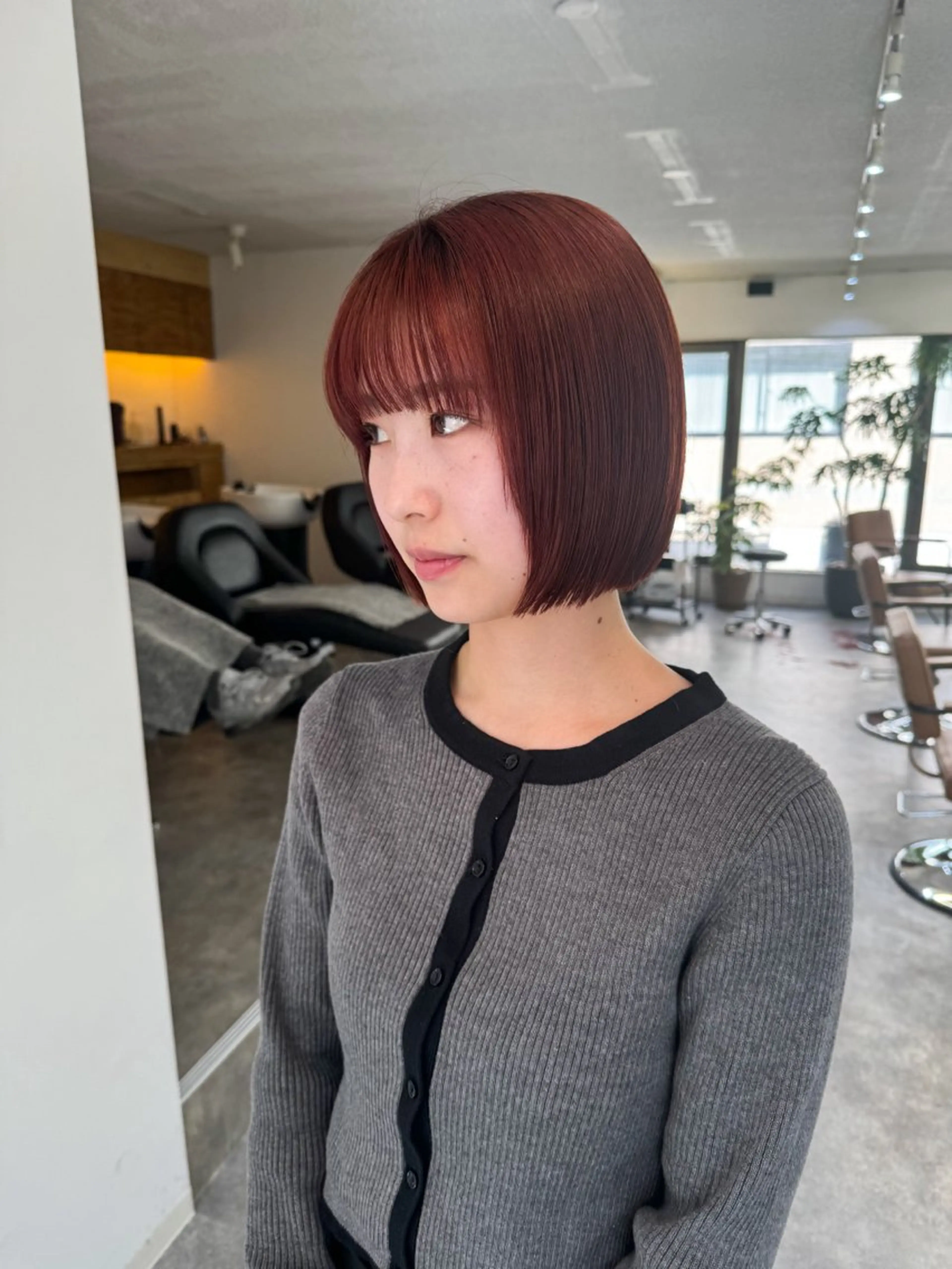 ショート カラー ブリーチ レッドカラー Seeknext // Rukaのヘアスタイル