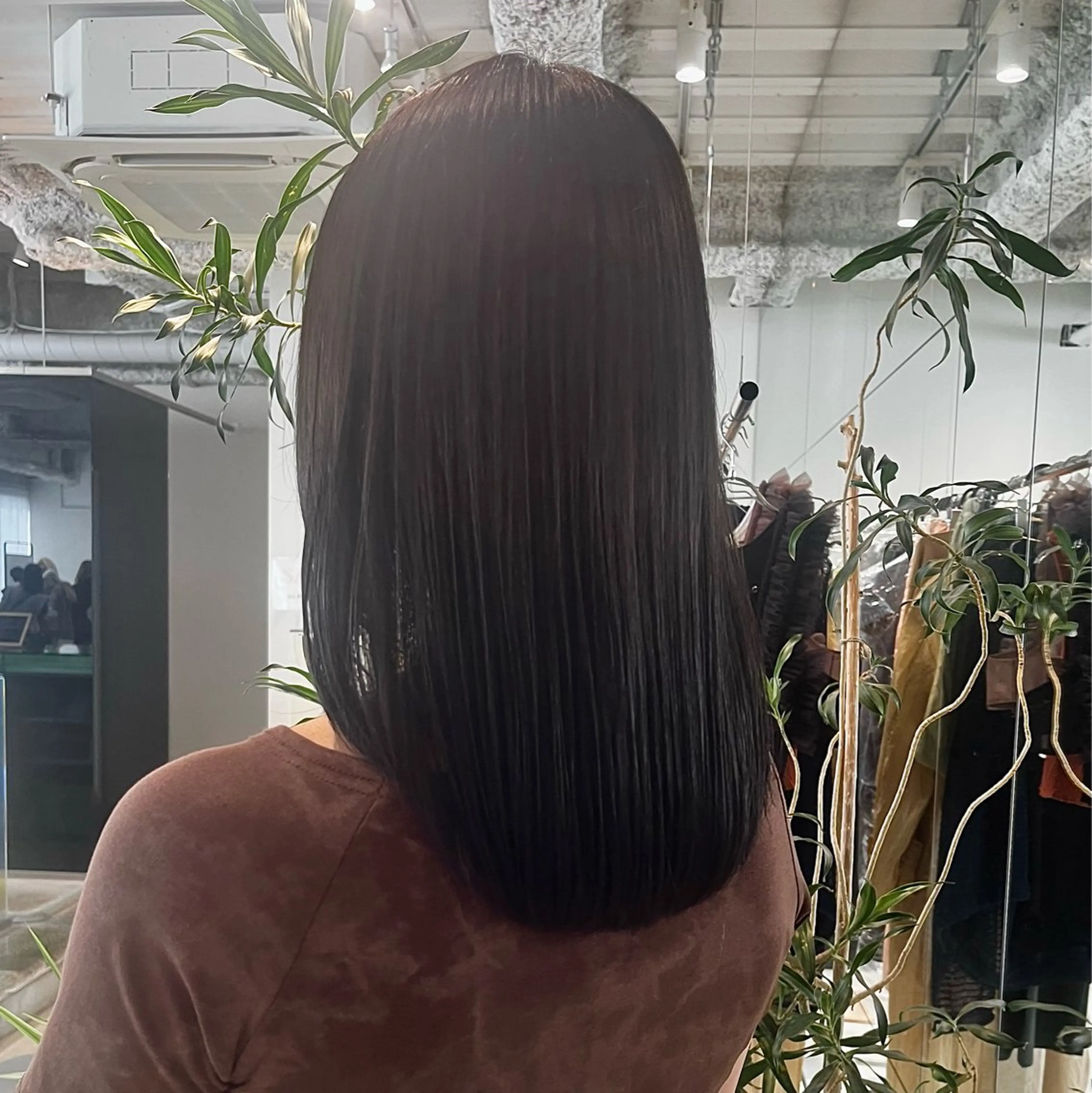 ミディアム 縮毛矯正 縮毛矯正 宇佐美佳／美髪 ストレート/縮毛矯正のヘアスタイル