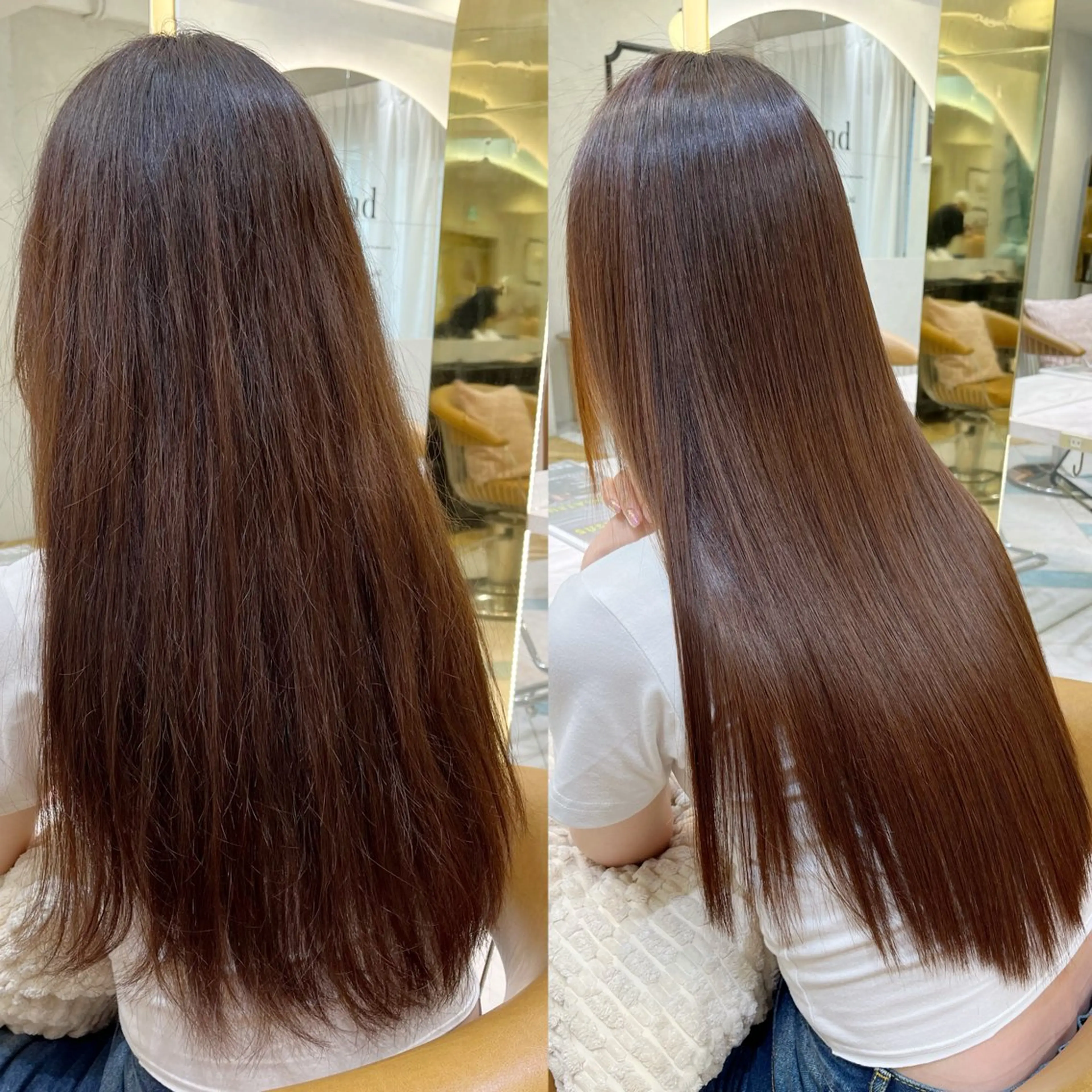 ✨【リタッチor全体可】美髪縮毛矯正＋似合わせカット＋高保湿トリートメント✨【髪質改善/韓国/美髪矯正】の写真