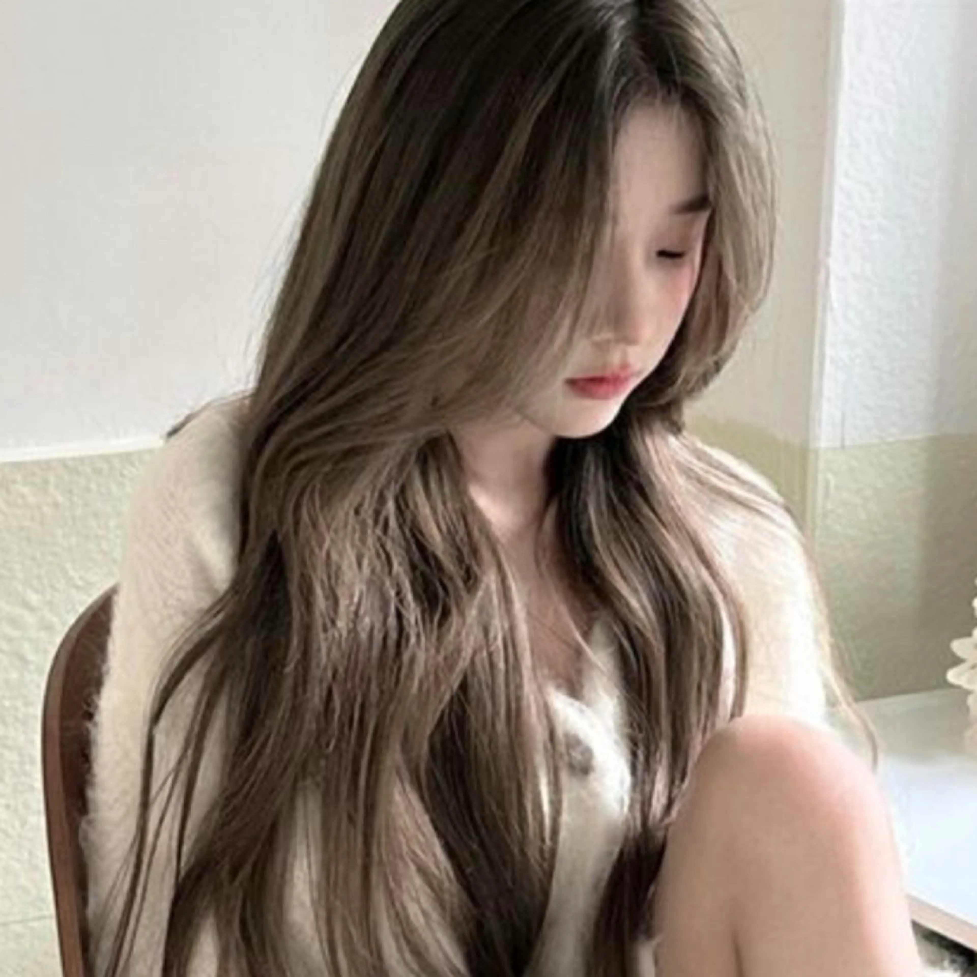 ロング カラー カット ヘアカラー トリートメント 原宿/韓国ボブ /くびれボブ/優希のヘアスタイル
