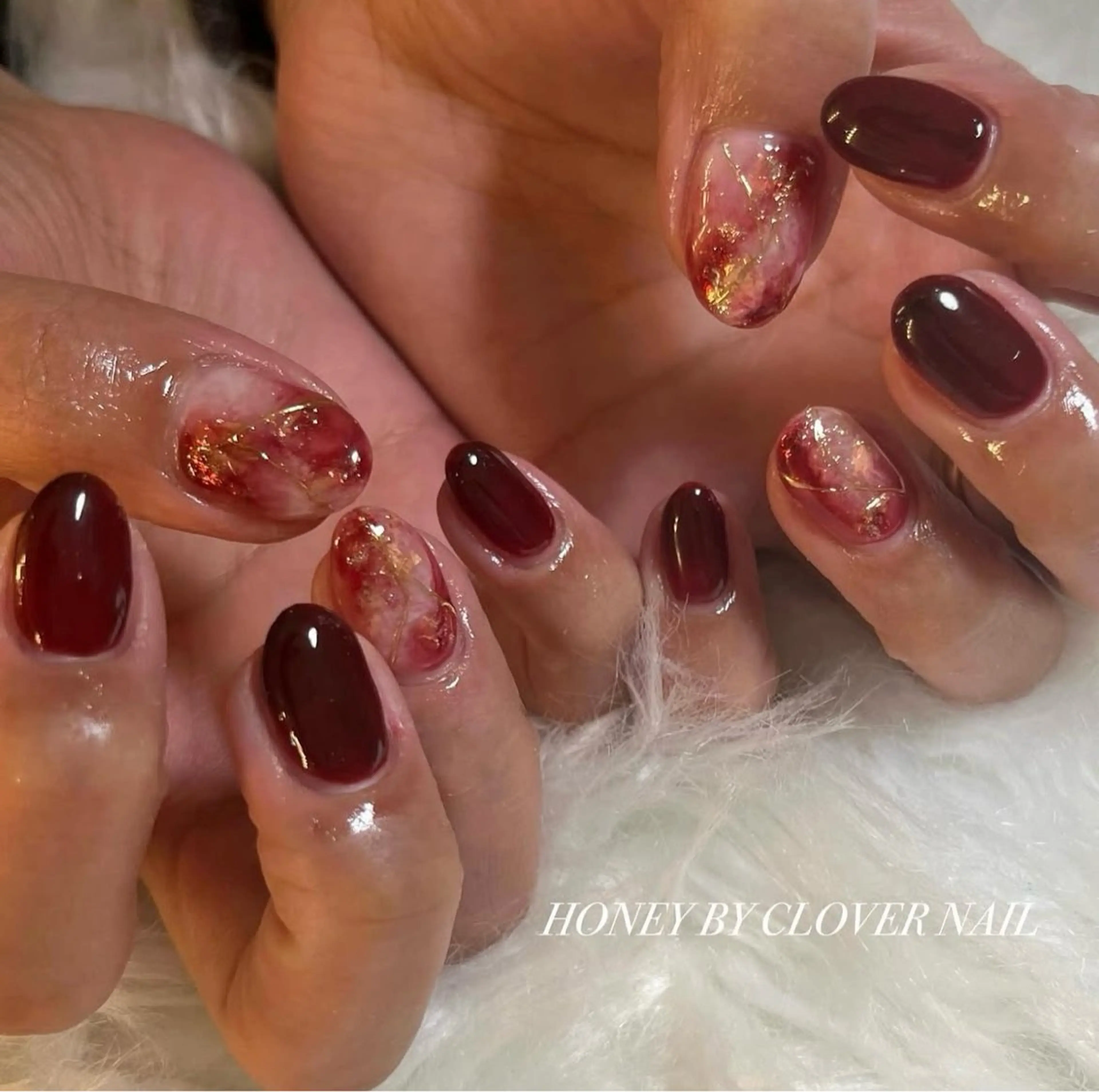 ネイル アートネイル ワンカラーネイル ハンドネイル フットネイル HONEY BY CLOVER NAIL所属・HONEY BY CLOVERNAILのネイルデザイン