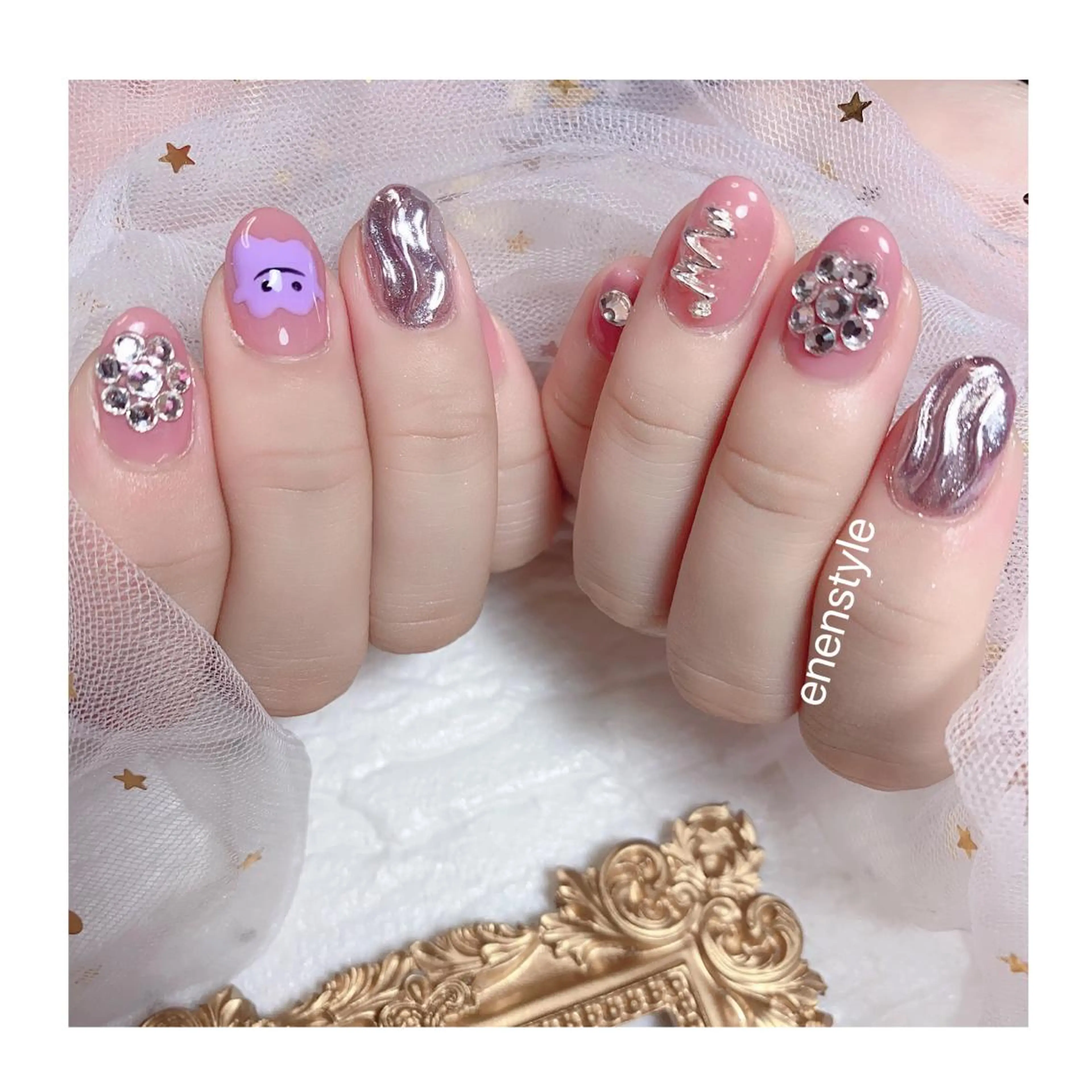 ショート ネイル ジェルネイル ニュアンスネイル オフィスネイル ワンカラーネイル パラジェル 👑enen style👑のネイルデザイン
