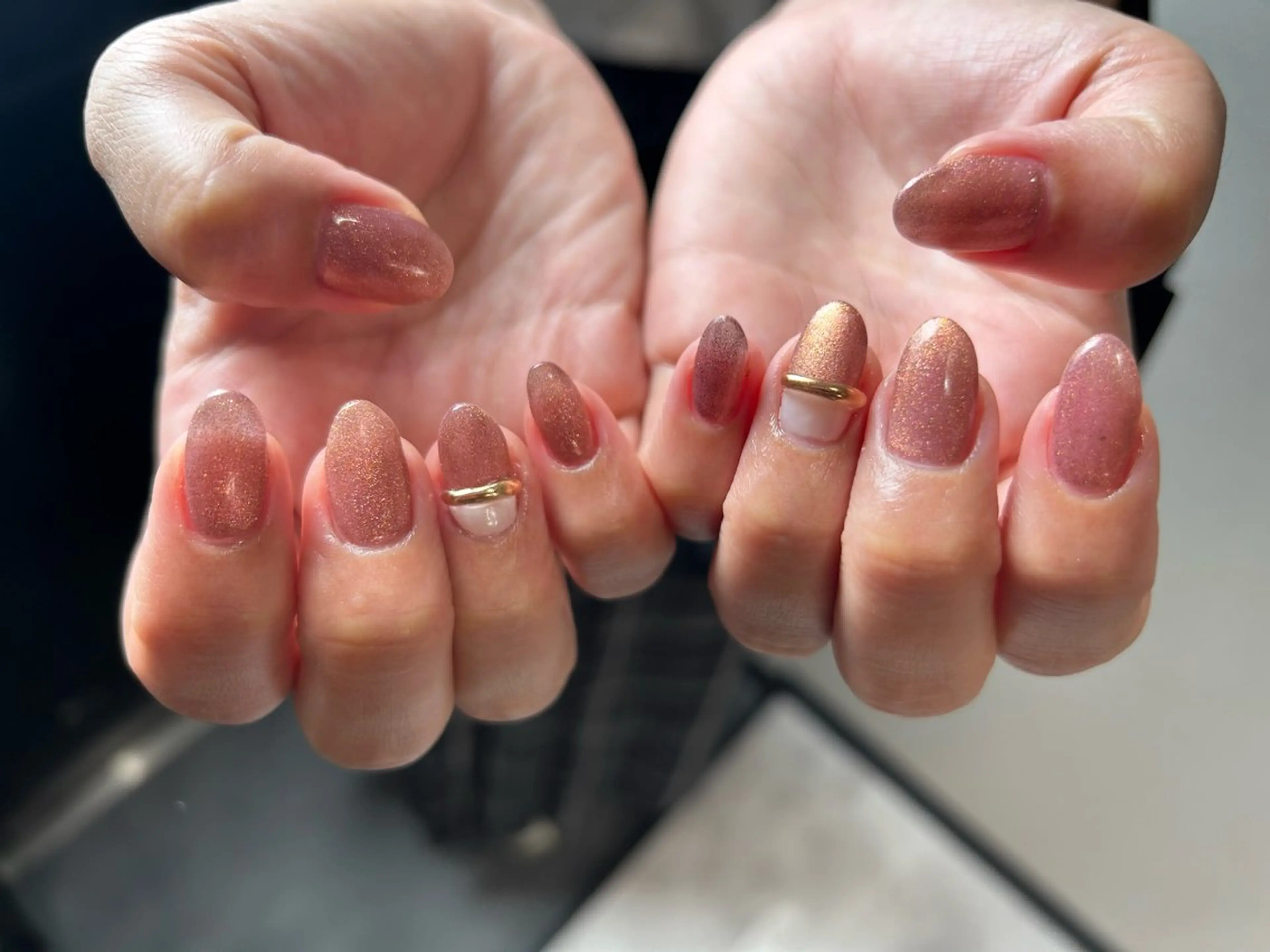 ネイル マグネットネイル ululimi nailsalonのネイルデザイン