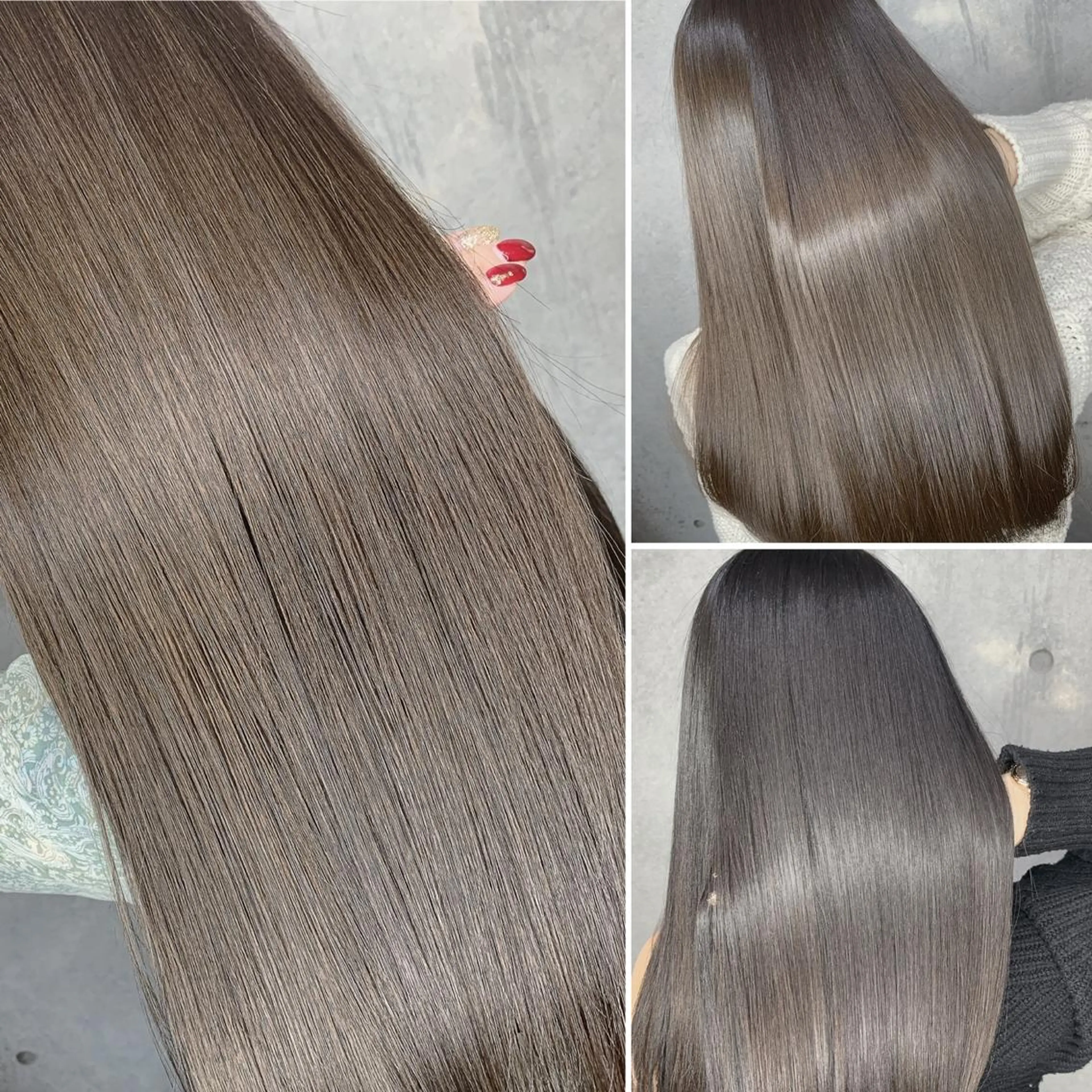 セミロング カラー パーマ アクアカラー トリートメント LAS 代表 ナガカワ コウヘイのヘアスタイル