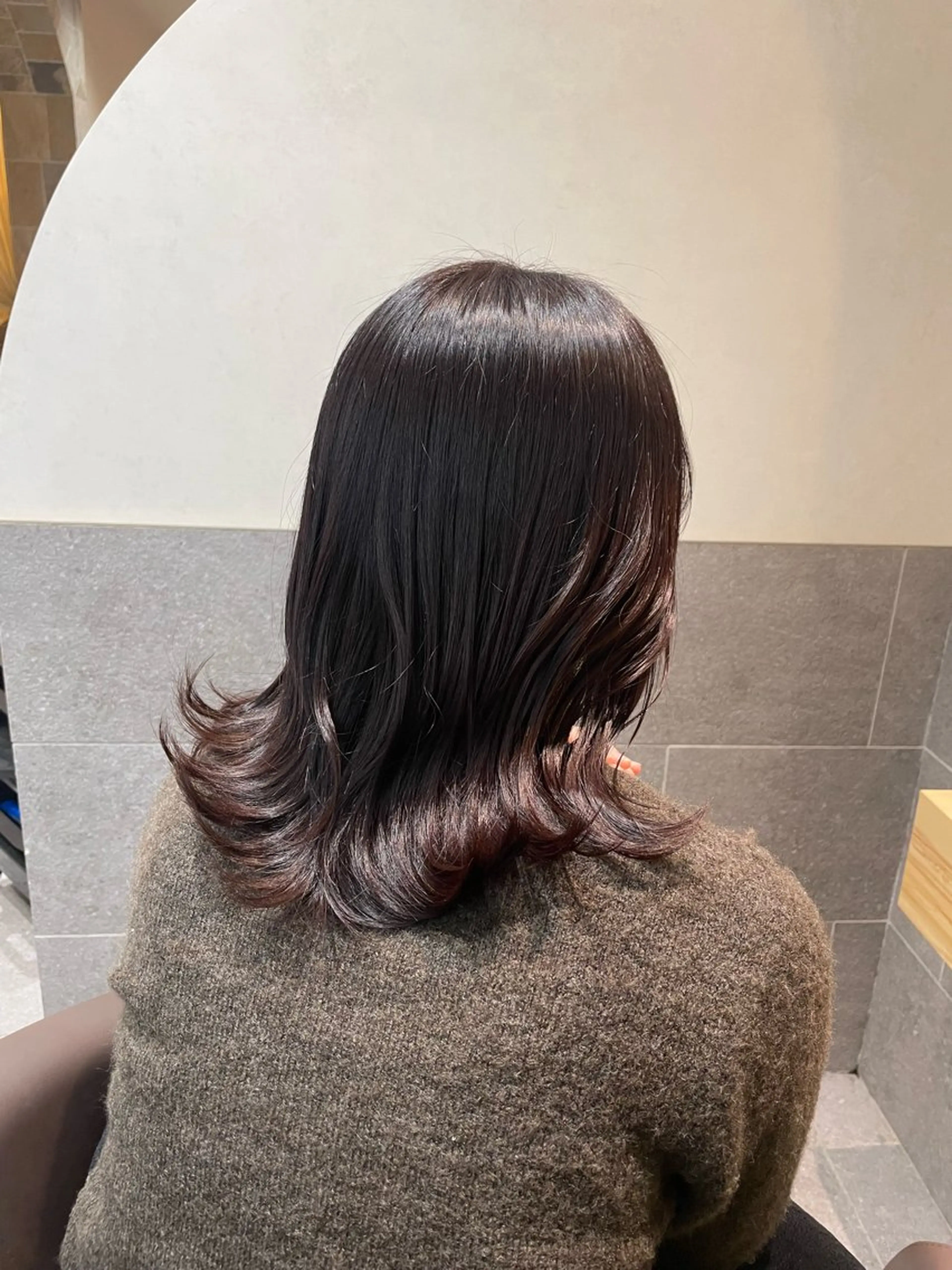 カラー ブラウンカラー 透明感カラー 縮毛矯正/髪質改善 クルミのヘアスタイル