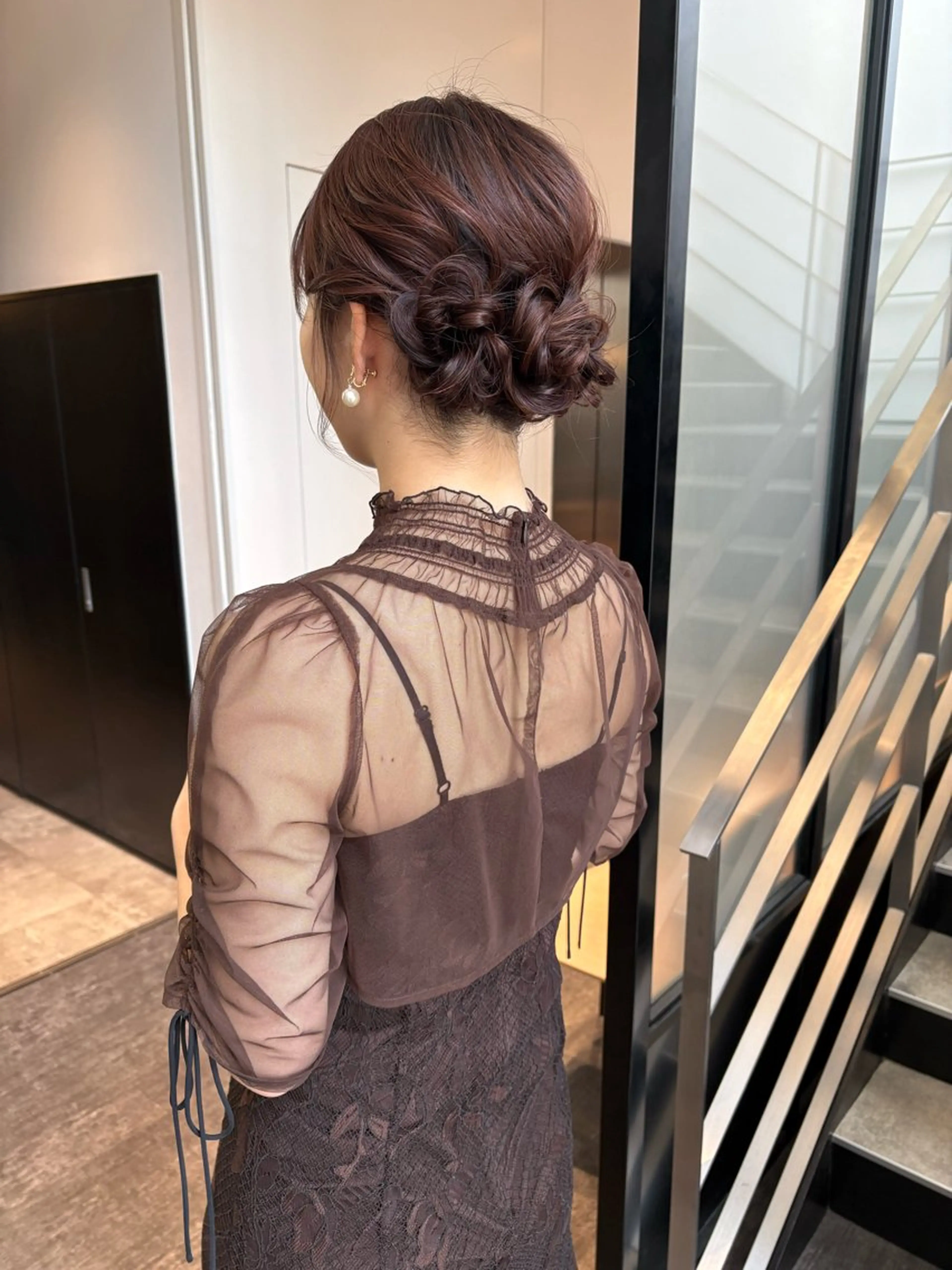 ロング ヘアアレンジ ヘアセット mao | 柔らか艶カラー🫧のヘアスタイル
