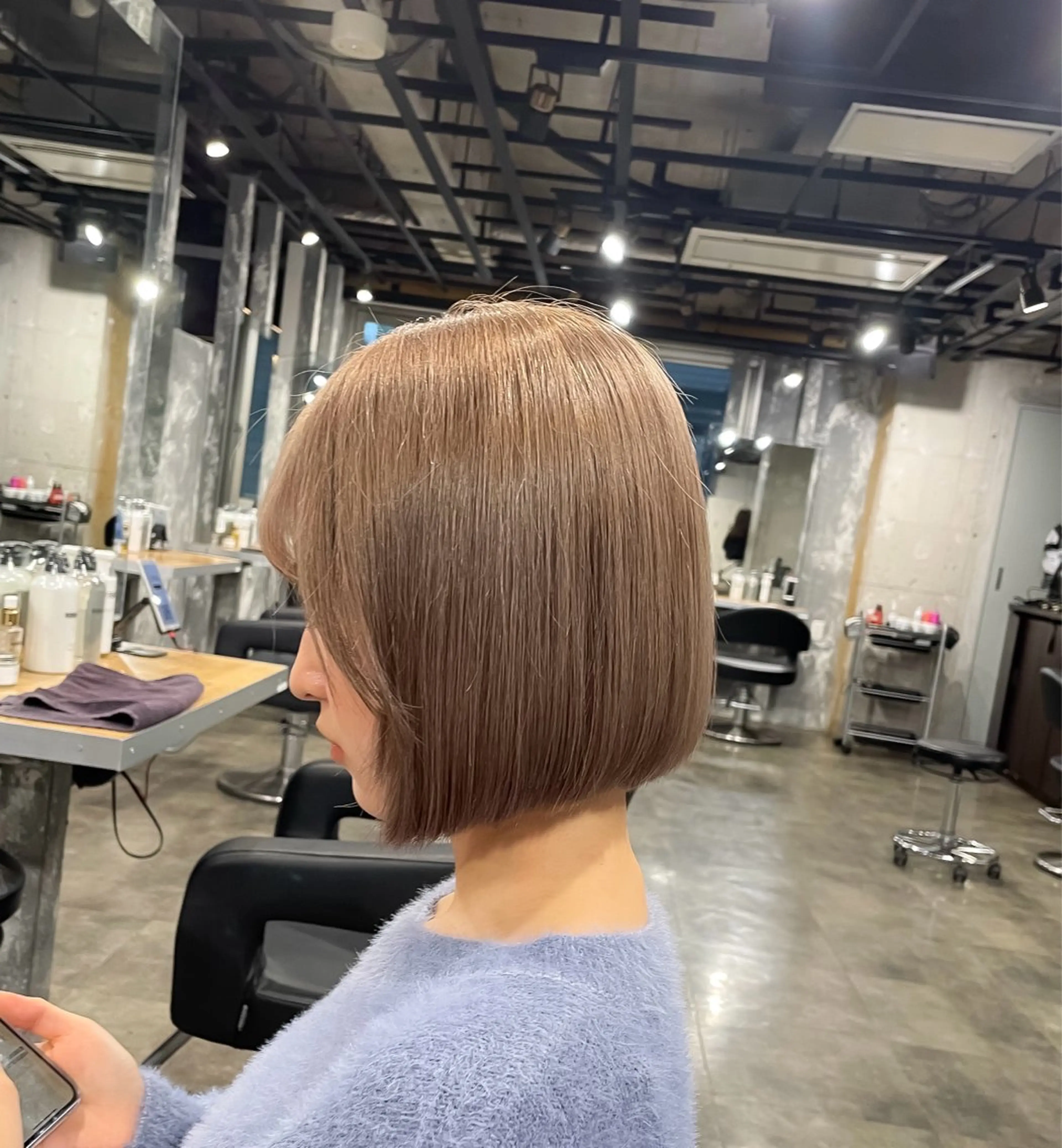 ショート カラー ブリーチ ケアブリーチ ハイトーンカラー ボブ 【縮毛矯正ブリーチ】 MANATO🌈のヘアスタイル